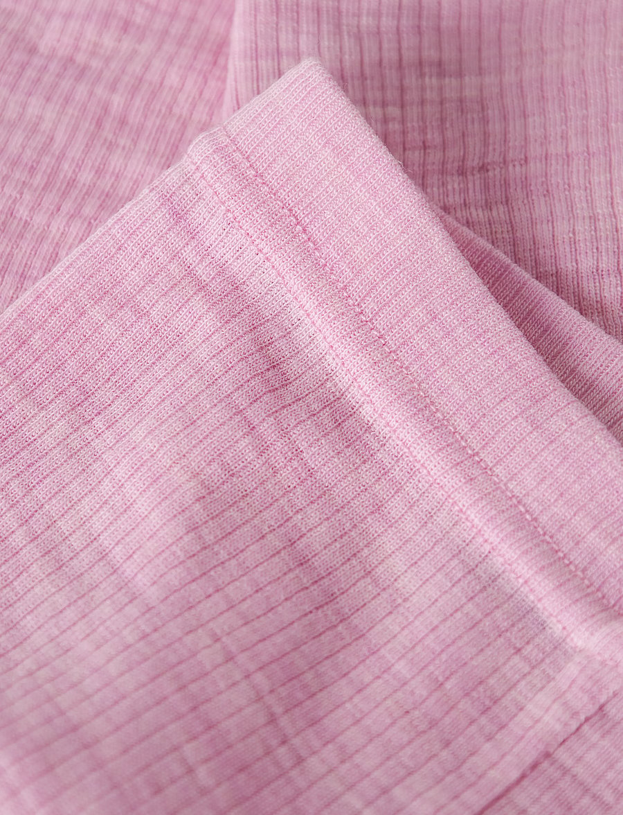name it - NBNWAX WOOL RIB LEGGING NOOS - underställ baby - full blooming pink - 2