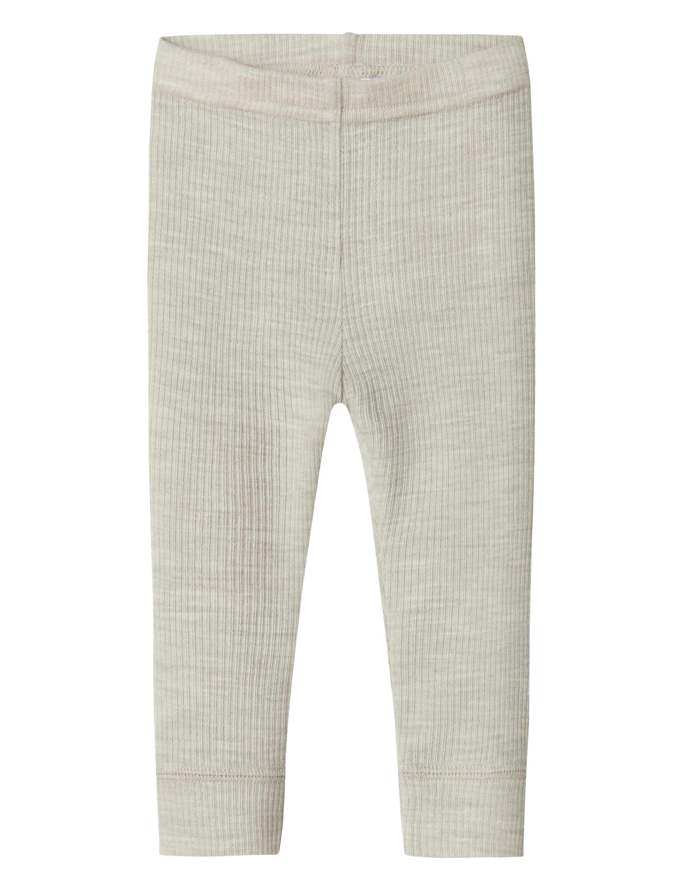 name it NBNWAX WOOL RIB LEGGING NOOS - Underställ - NACREOUS CLOUD / cream