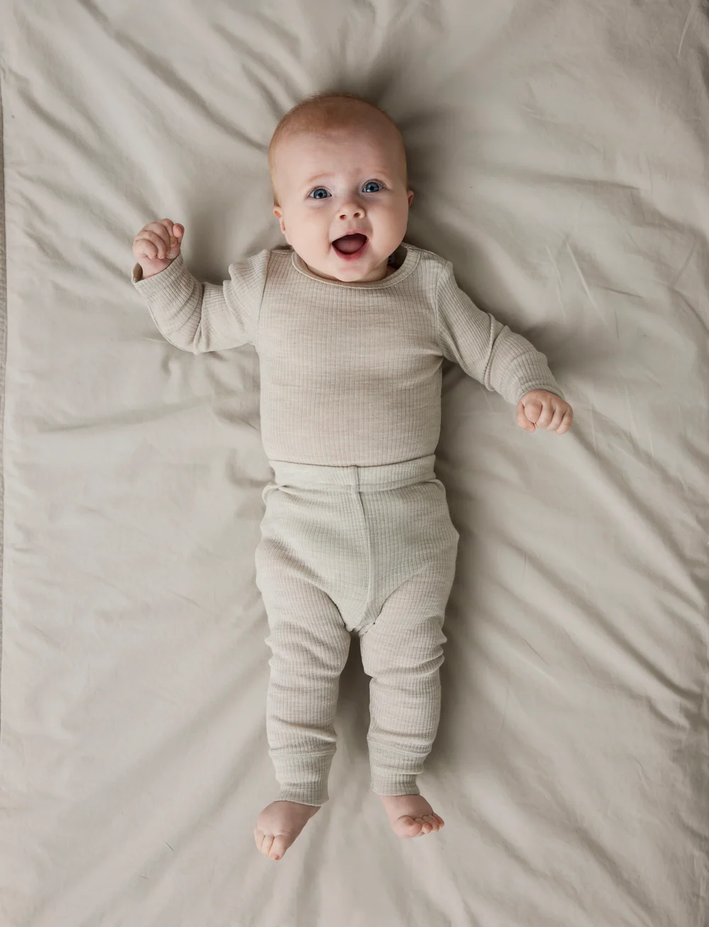 name it - NBNWAX WOOL RIB LEGGING NOOS - termoveļa mazuļiem - nacreous cloud - 0