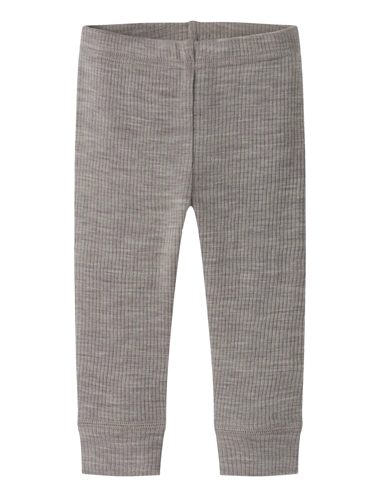 name it Nbnwax Wool Rib Legging Noos, 86, Grey, Underdele > Leggings, Børn