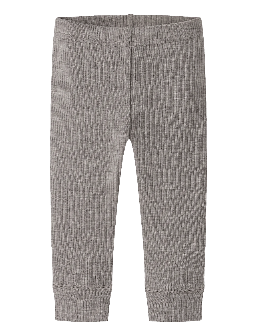 name it - NBNWAX WOOL RIB LEGGING NOOS - termo drabužiai kūdikiams - satellite - 0