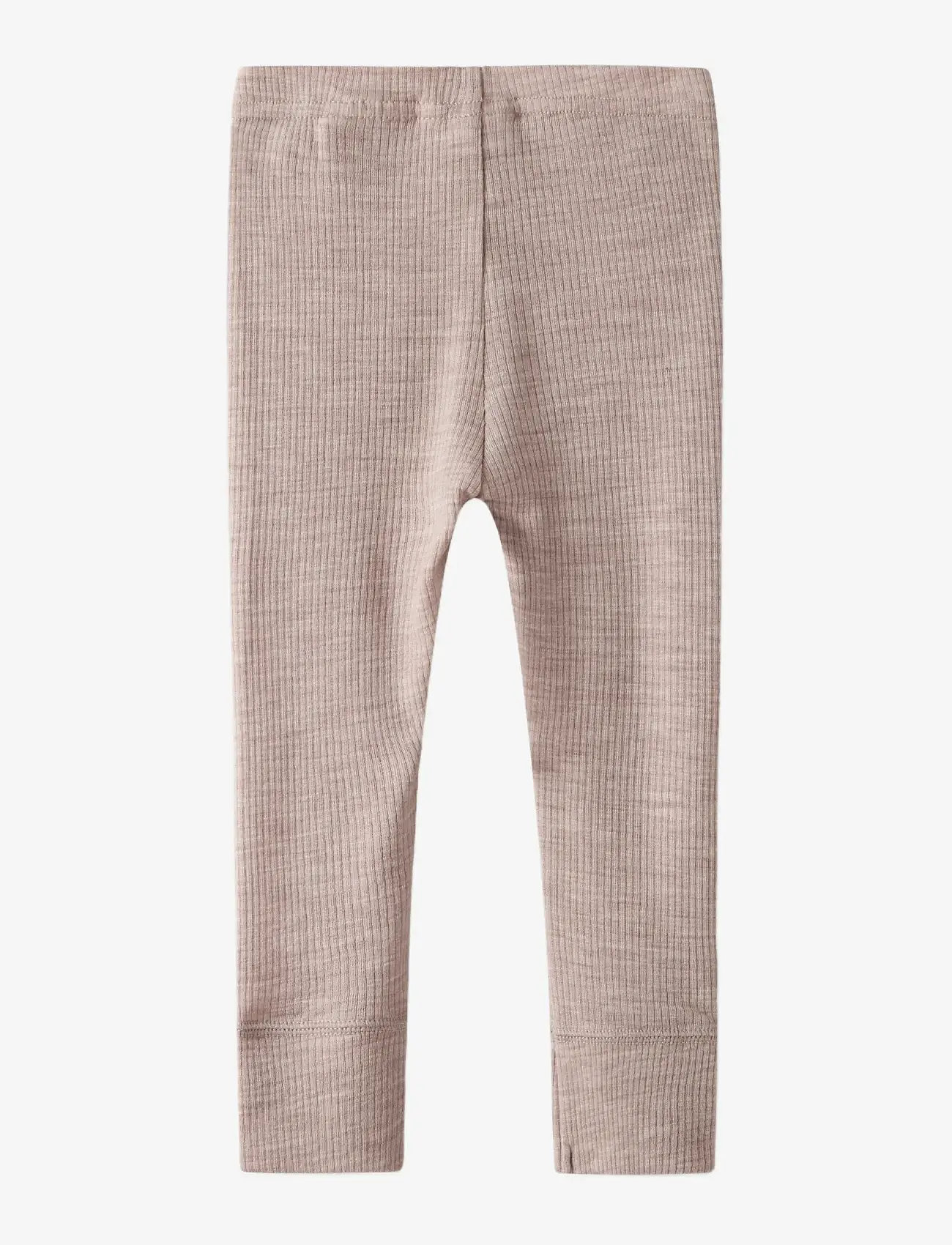 name it - NBNWAX WOOL RIB LEGGING NOOS - uldundertøj baby - shadow gray - 2
