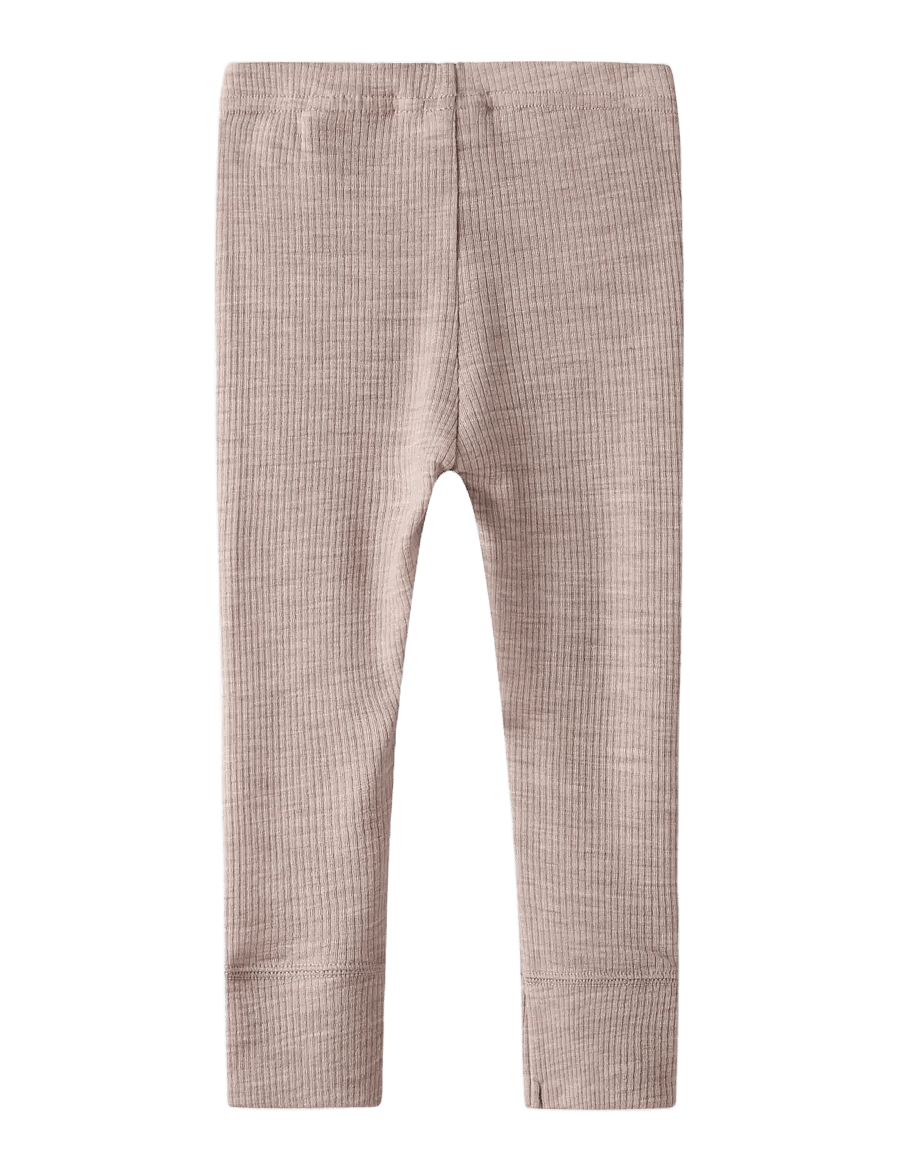 name it - NBNWAX WOOL RIB LEGGING NOOS - underställ baby - shadow gray - 2