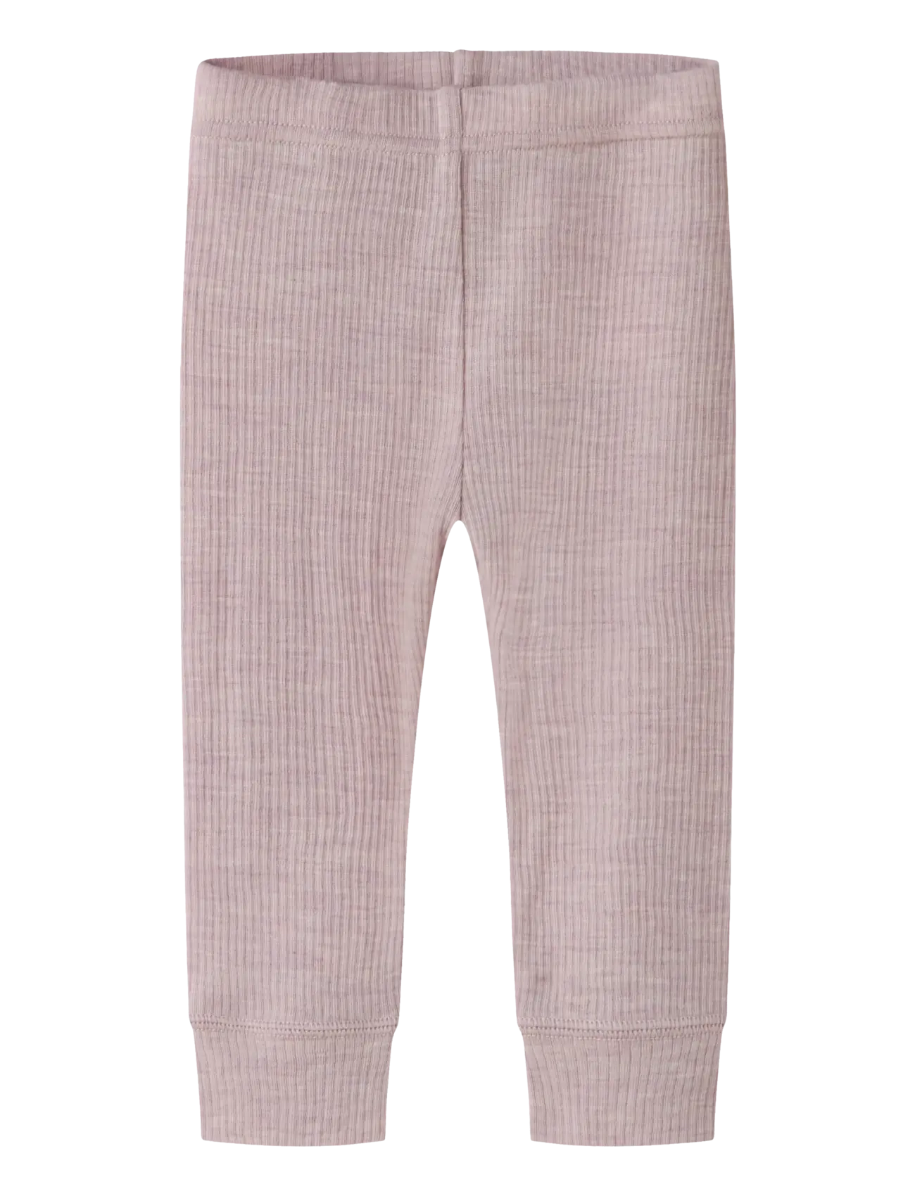 name it Nbnwax Wool Rib Legging Noos, Børn, Uld Rib Leggings, Lila, Str: 86
