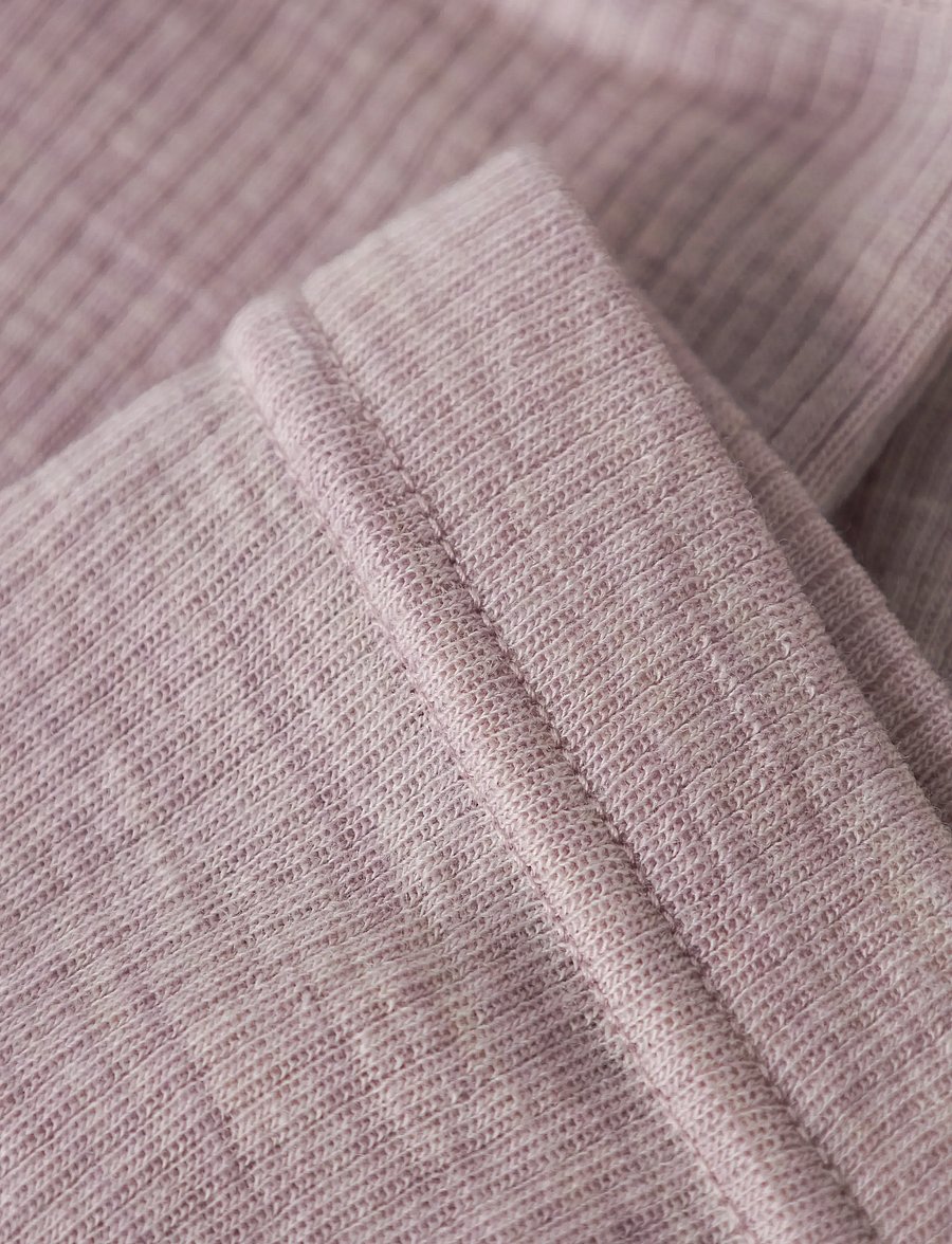 name it - NBNWAX WOOL RIB LEGGING NOOS - base layer baby - violet ice - 3