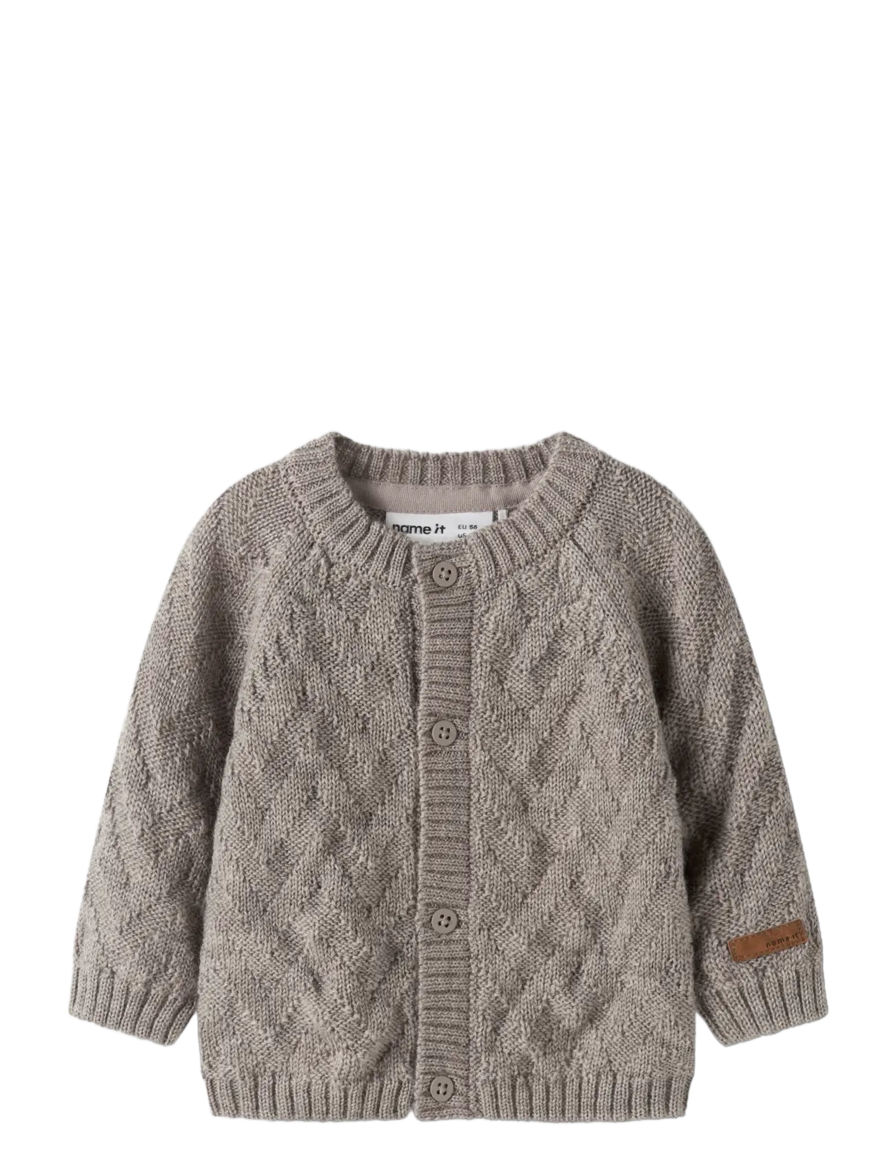 name it - NBNWRUNI LS KNIT CARD - satellite - 2