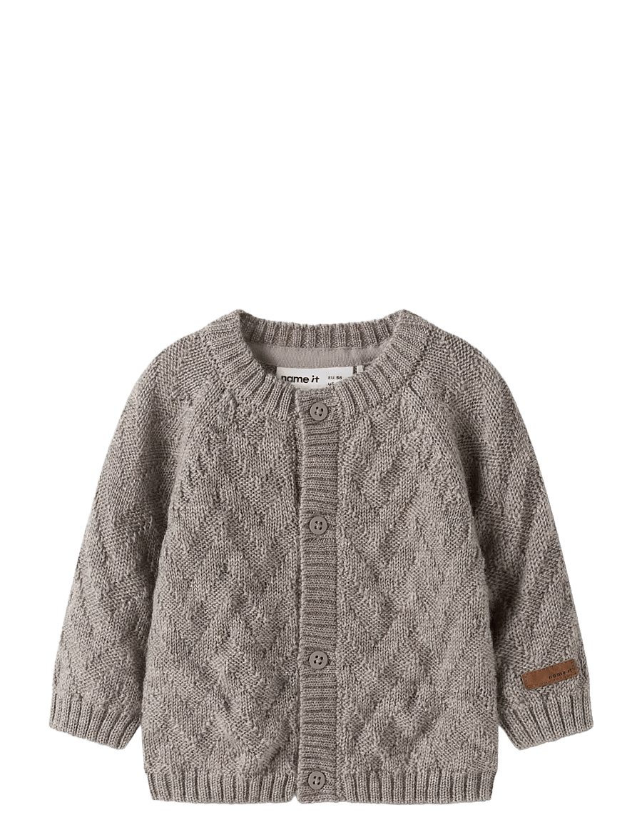 name it - NBNWRUNI LS KNIT CARD - satellite - 2