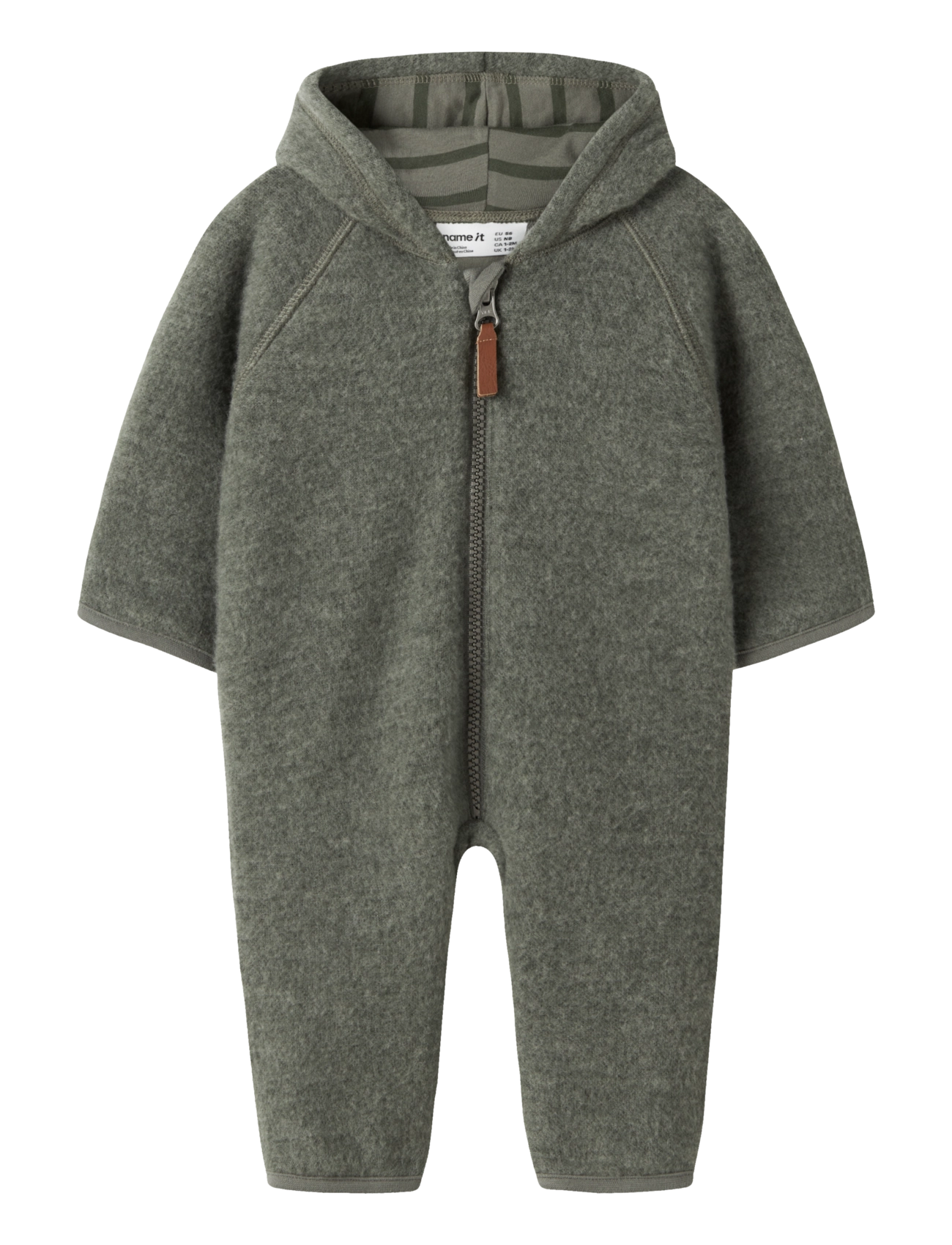 name it NBMWMINO WOOL BRU SUIT W/LINING - Baselayer til baby - MULLED BASIL / khaki/green