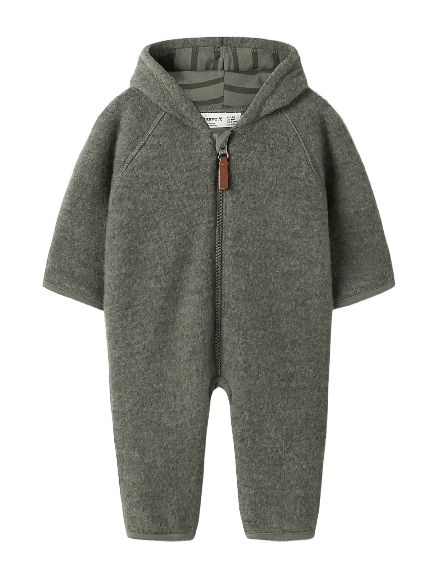 name it - NBMWMINO WOOL BRU SUIT W/LINING - mulled basil - 2