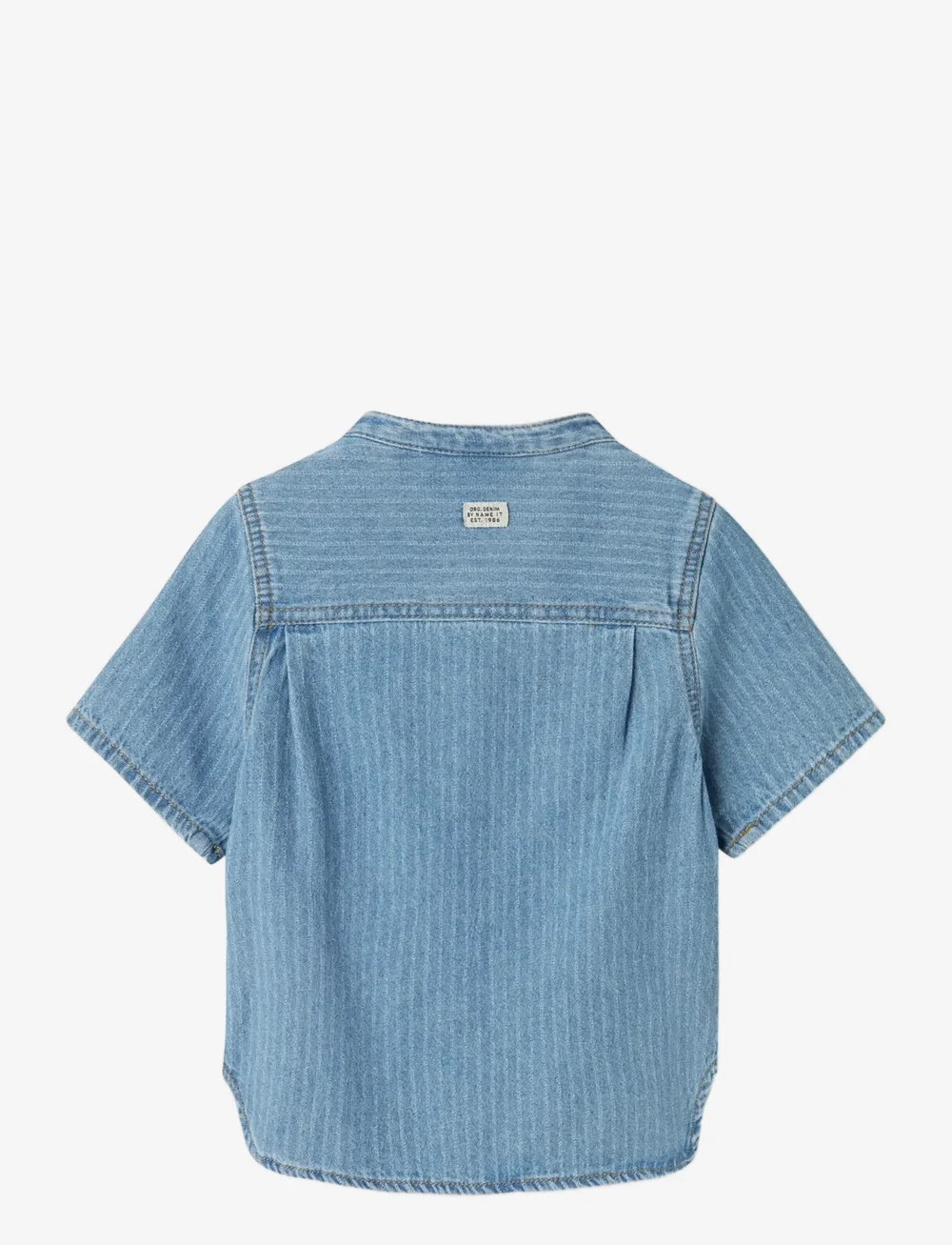 name it - NMMFIDO SS DNM SHIRT 3950-KY H - kortærmede skjorter - light blue denim - 2