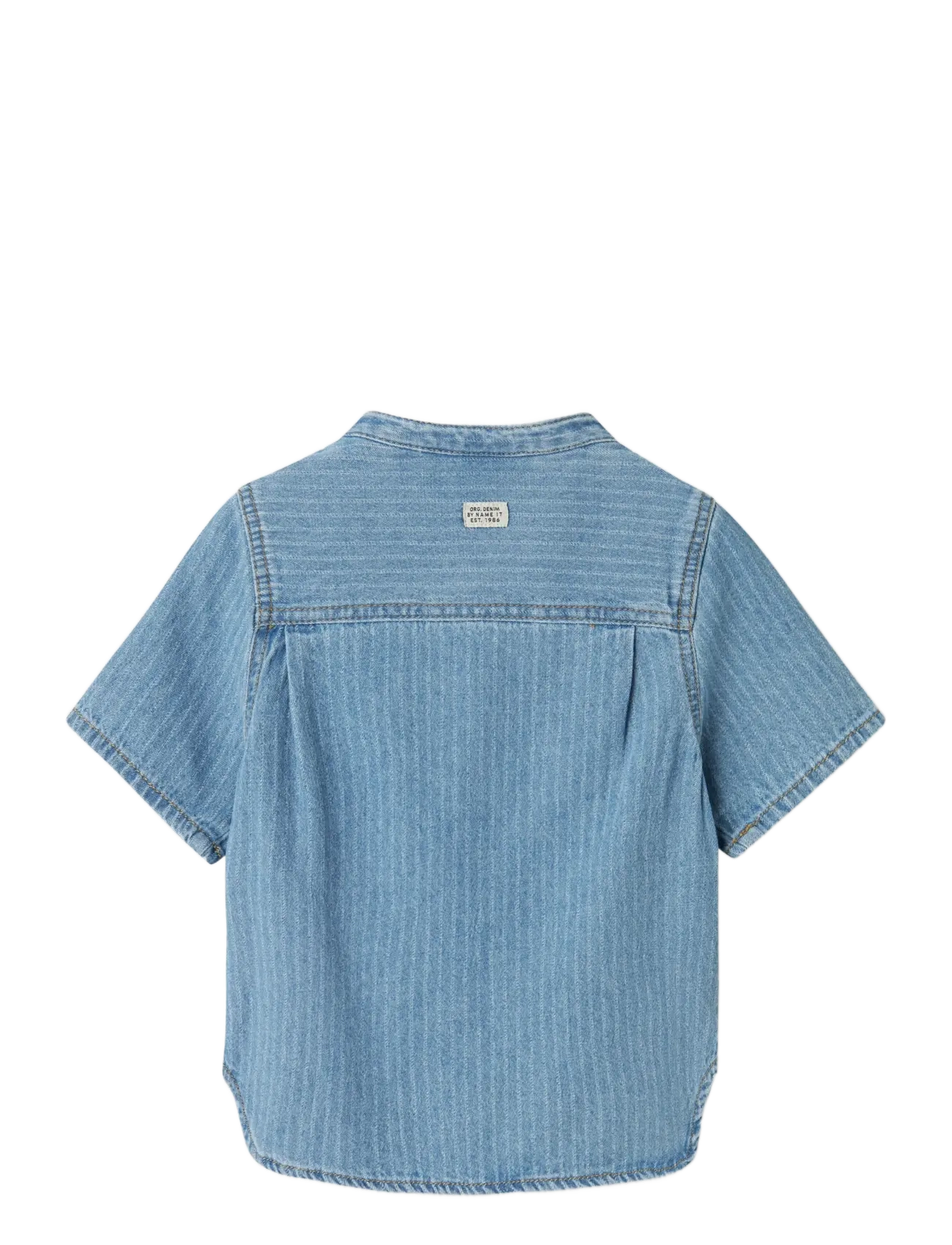 name it - NMMFIDO SS DNM SHIRT 3950-KY H - lühikeste varrukatega särgid - light blue denim - 2