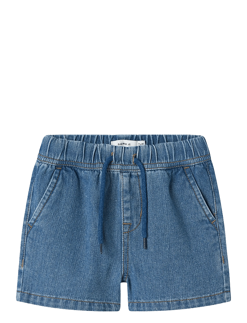 name it - NMMRYAN JOG DNM L SHORTS 3350-BT H - denimshorts - dark blue denim - 0