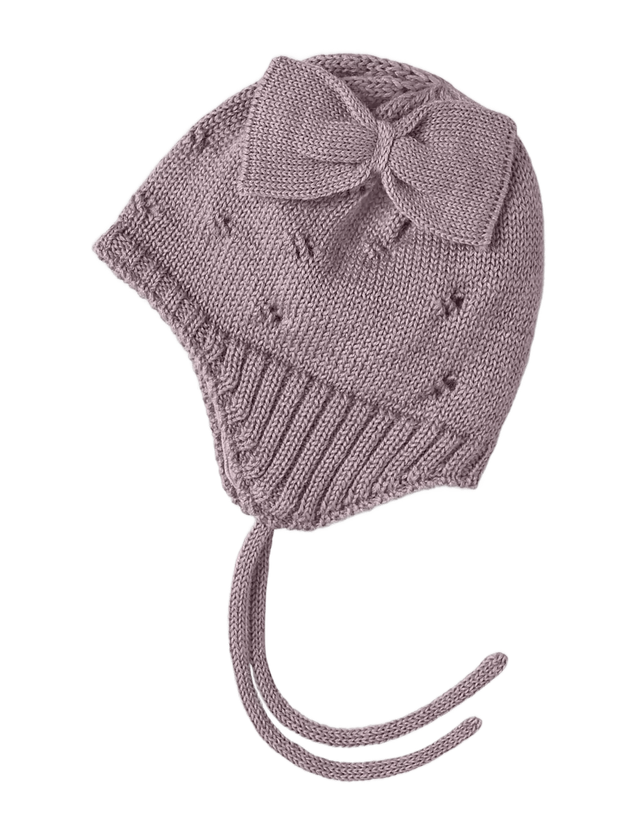 name it - NBFWRILLA BOW WOOL KNIT HAT - babymützen - toadstool - 2