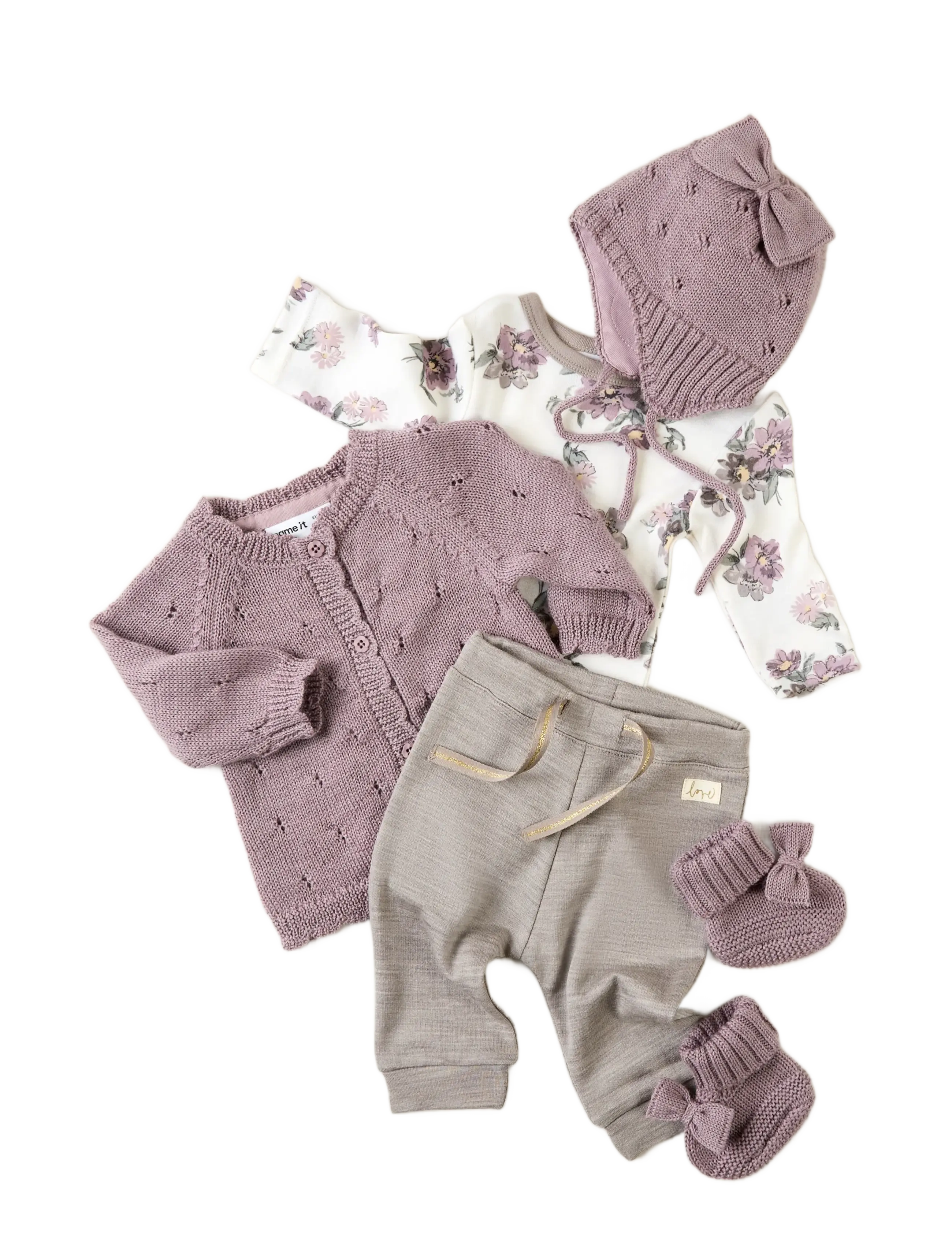 name it - NBFWRILLA BOW WOOL KNIT HAT - babymützen - toadstool - 3