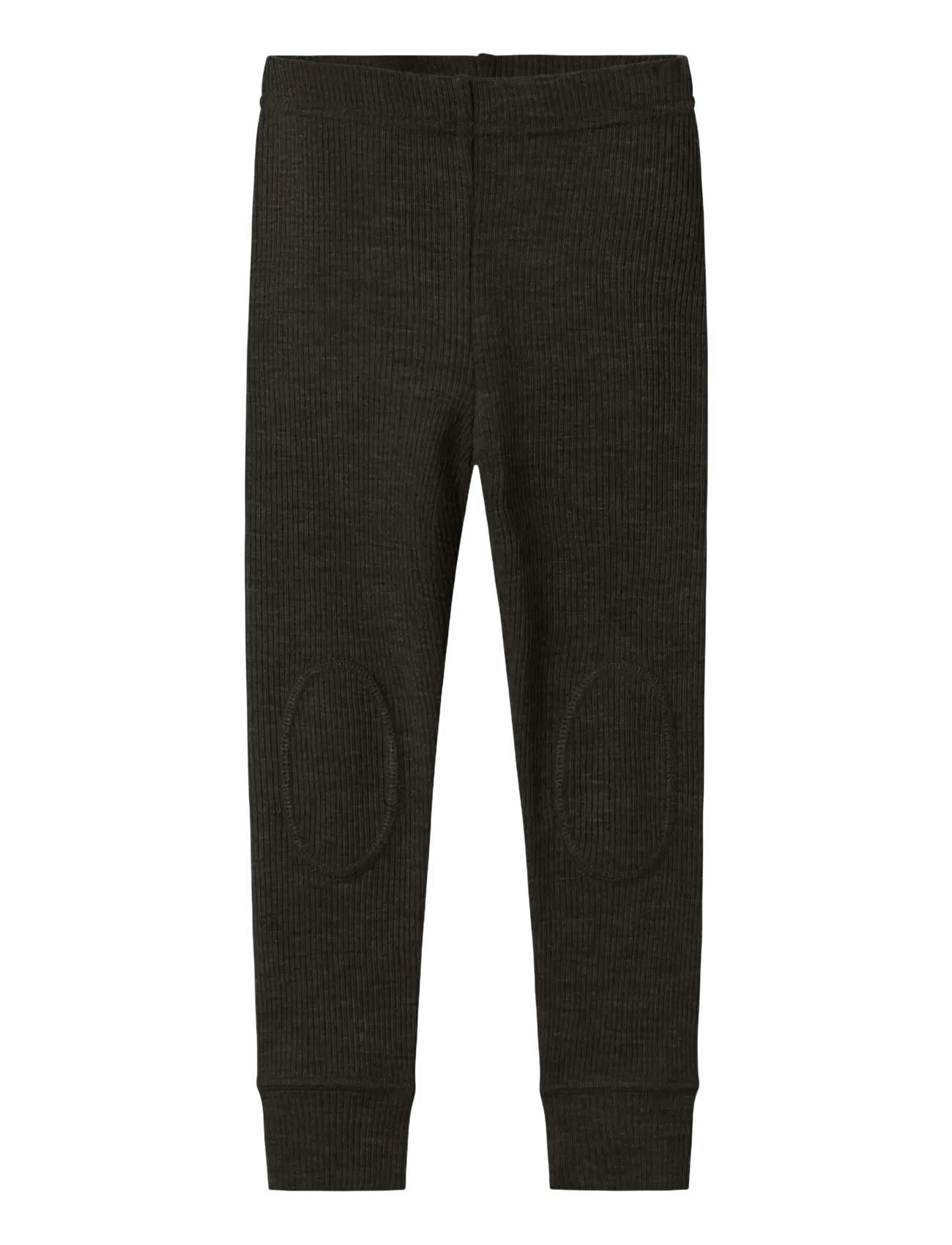 name it Nmnwax Wool Rib Legging Noos, 110, Black, Underdele > Leggings, Børn