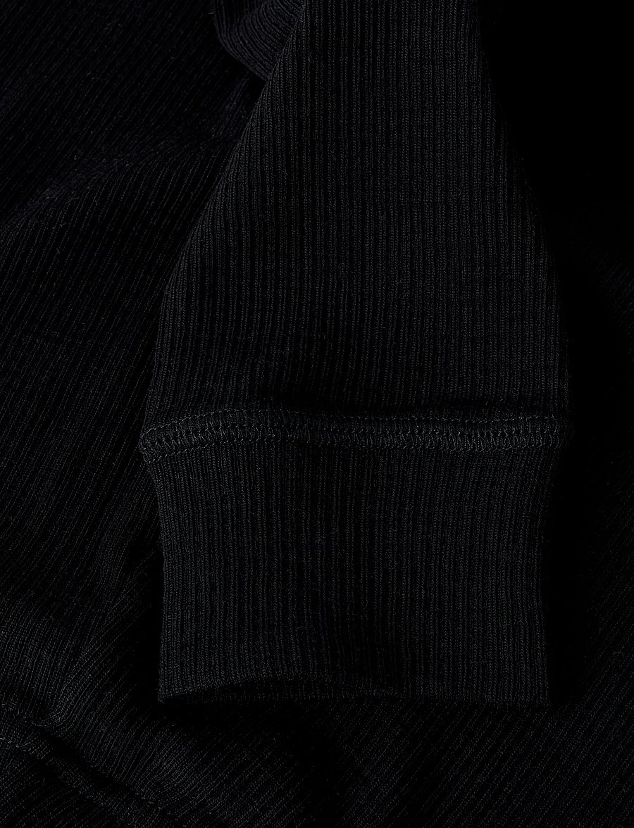name it - NMNWAX WOOL RIB LEGGING NOOS - base layer baby - black - 2
