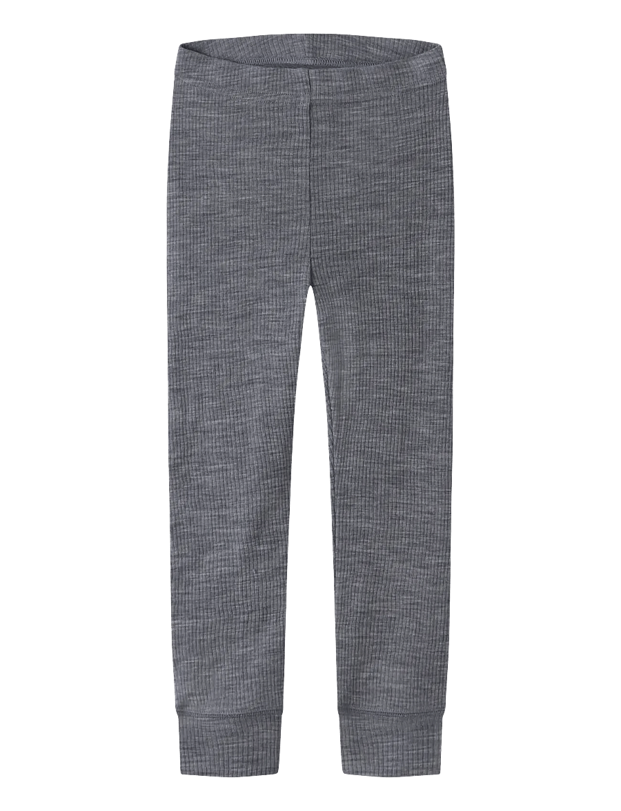 name it - NMNWAX WOOL RIB LEGGING NOOS - beebi alusriided - folkstone gray - 0