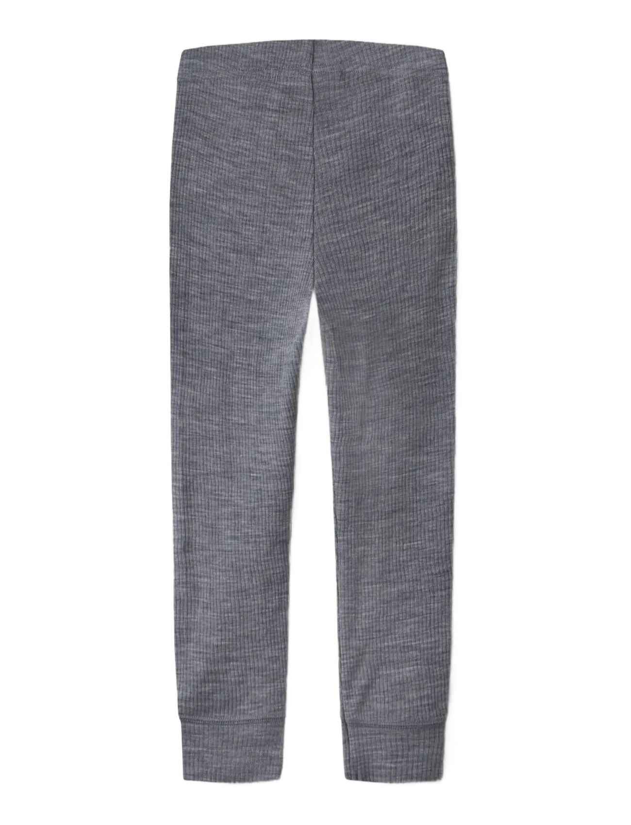 name it - NMNWAX WOOL RIB LEGGING NOOS - base layer bottoms - folkstone gray - 1