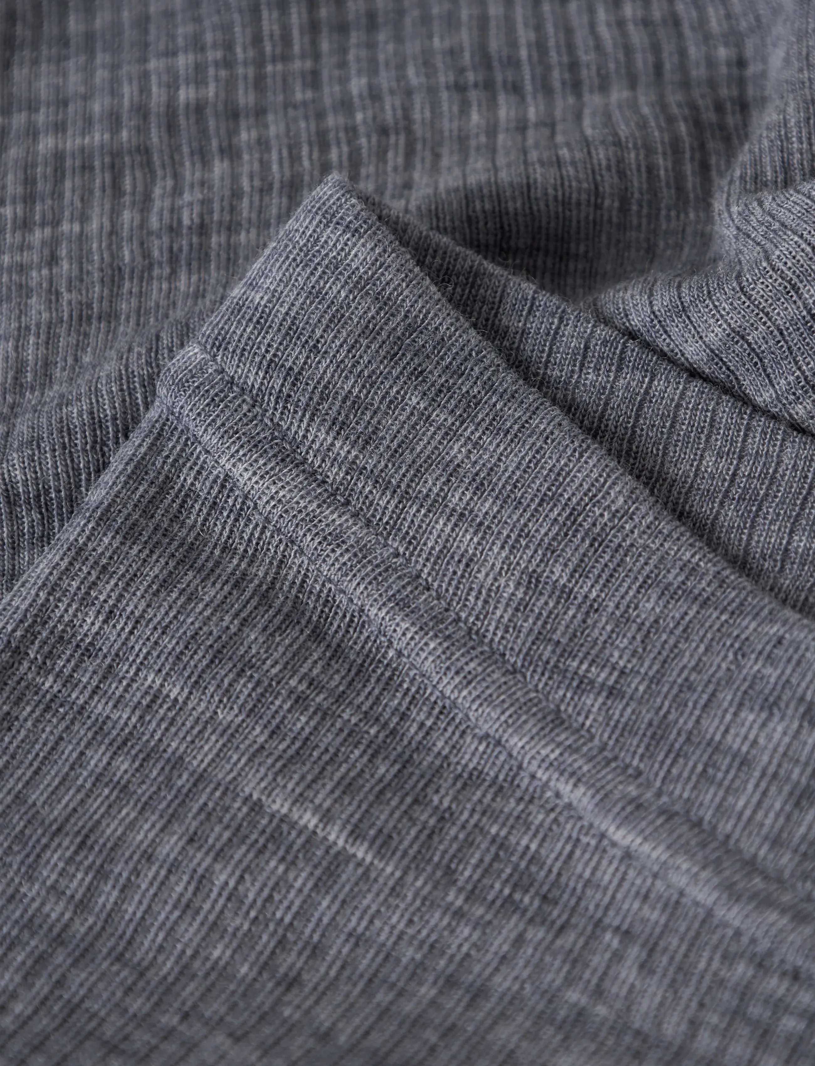 name it - NMNWAX WOOL RIB LEGGING NOOS - base layer bottoms - folkstone gray - 4