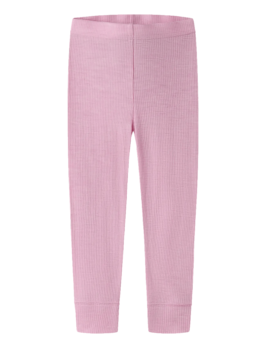 name it - NMNWAX WOOL RIB LEGGING NOOS - base layer baby - full blooming pink - 0