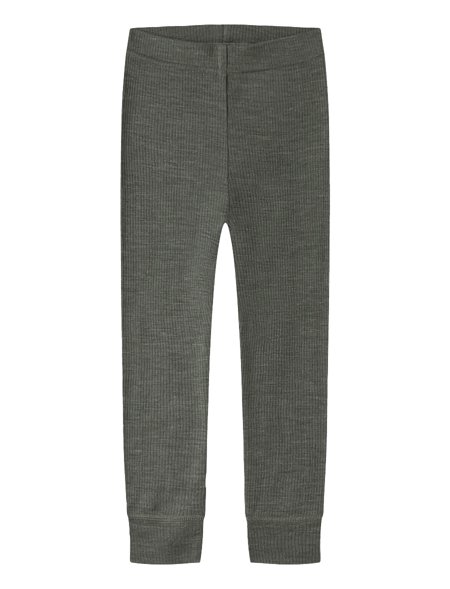 name it - NMNWAX WOOL RIB LEGGING NOOS - beebi alusriided - mulled basil - 0