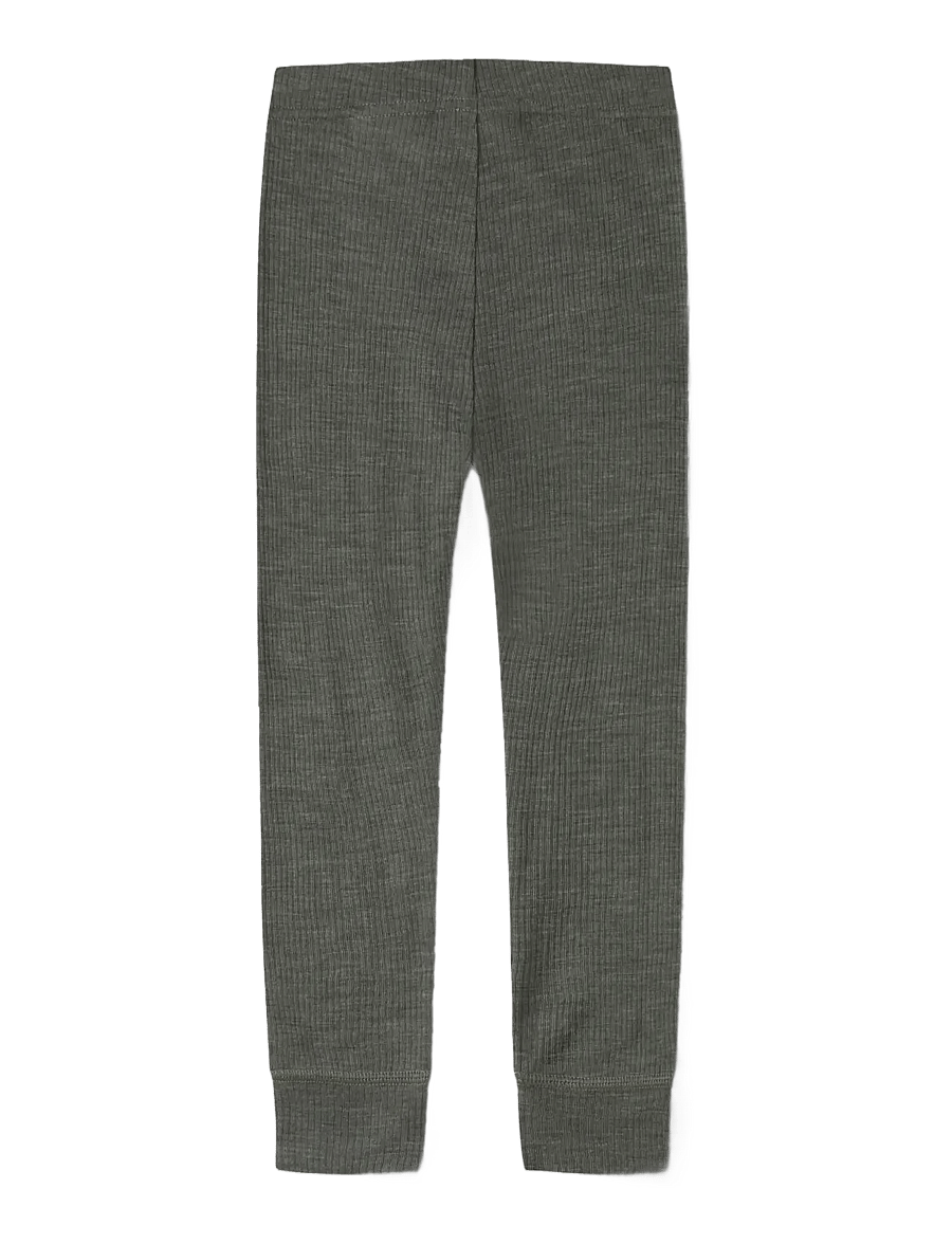 name it - NMNWAX WOOL RIB LEGGING NOOS - beebi alusriided - mulled basil - 1