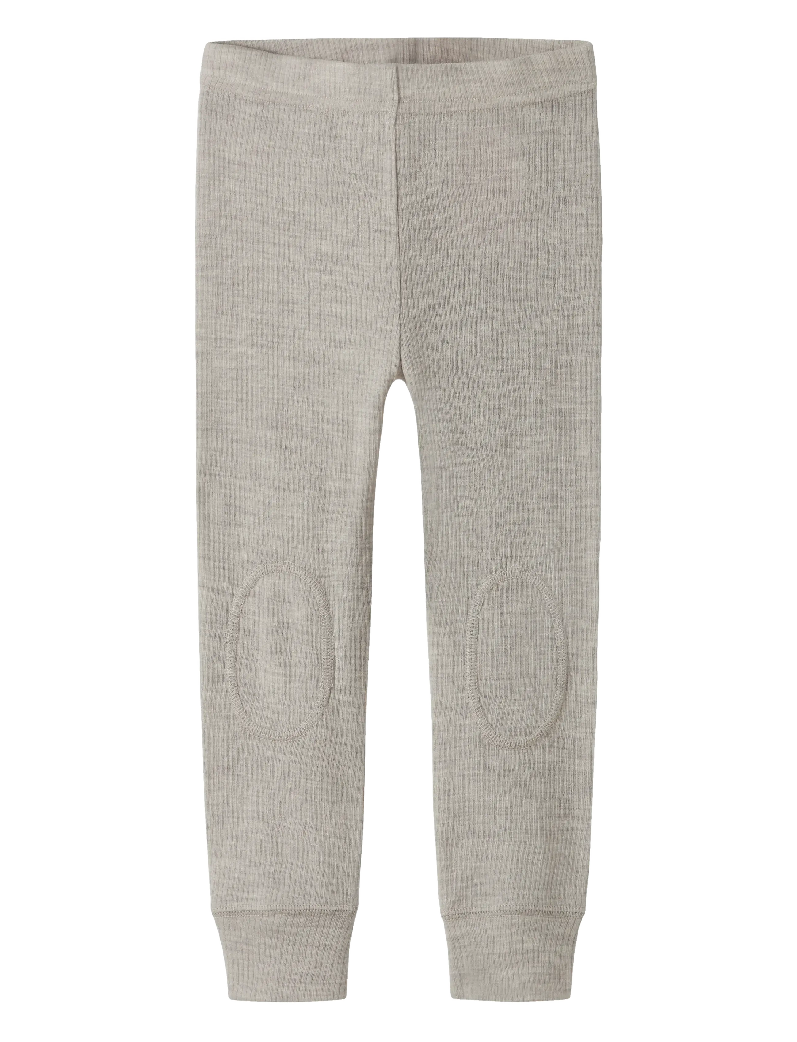 name it NMNWAX WOOL RIB LEGGING NOOS - name it - NACREOUS CLOUD / grey