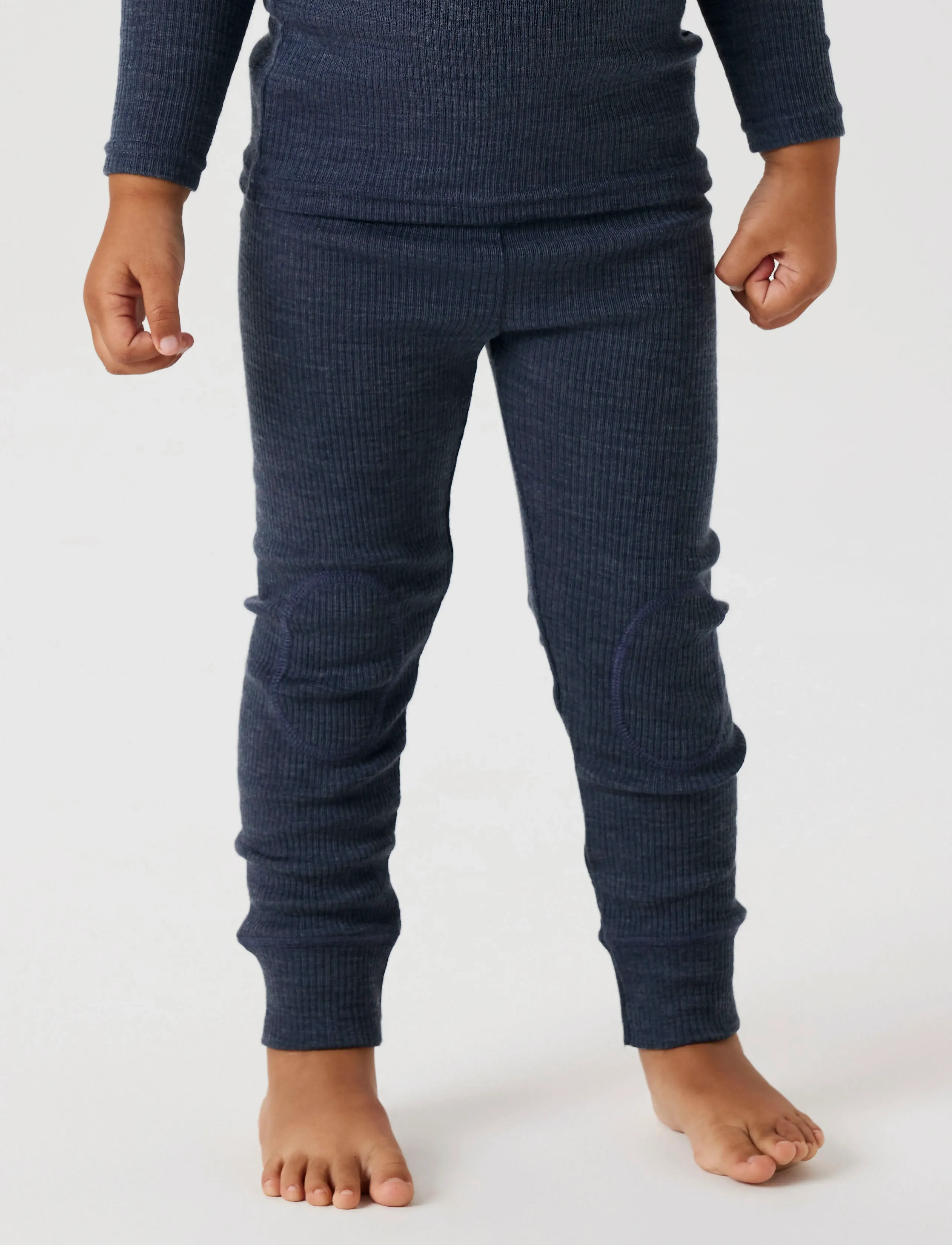 name it - NMNWAX WOOL RIB LEGGING NOOS - ombre blue - 4