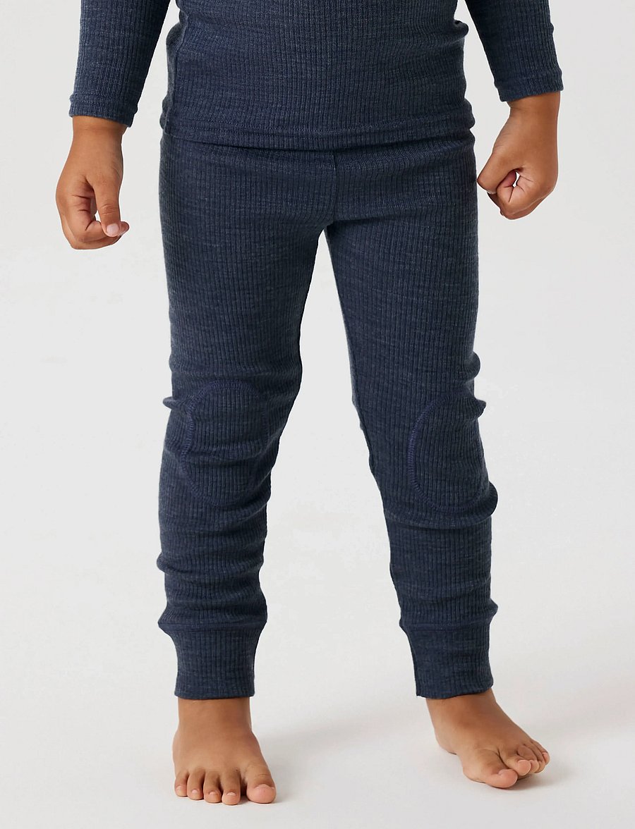 name it - NMNWAX WOOL RIB LEGGING NOOS - ombre blue - 4