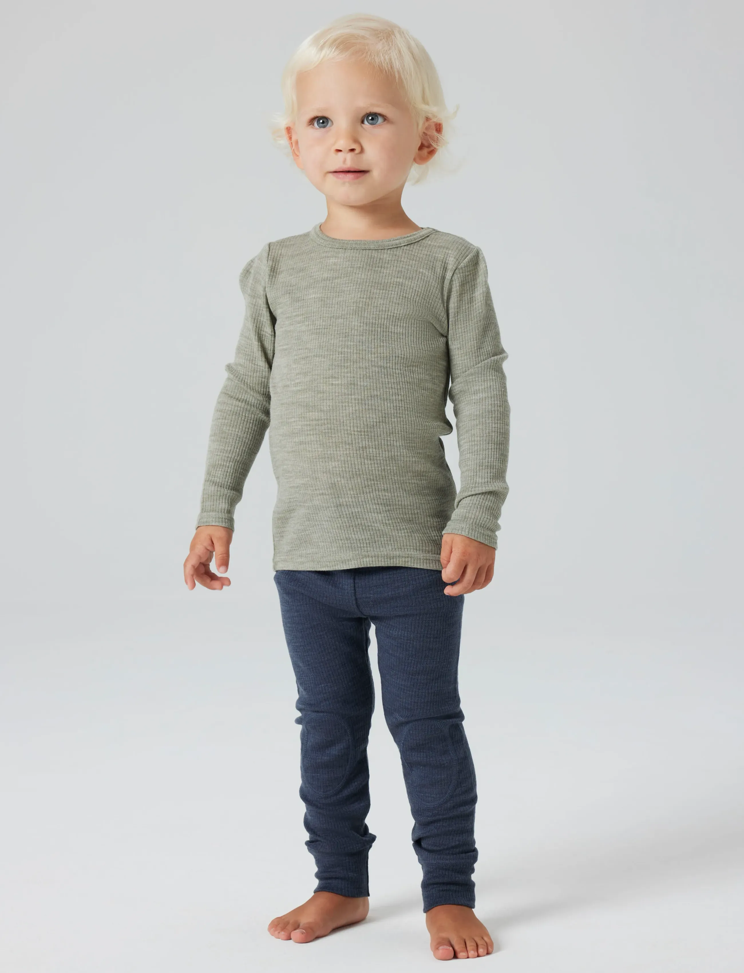 name it - NMNWAX WOOL RIB LEGGING NOOS - ombre blue - 5