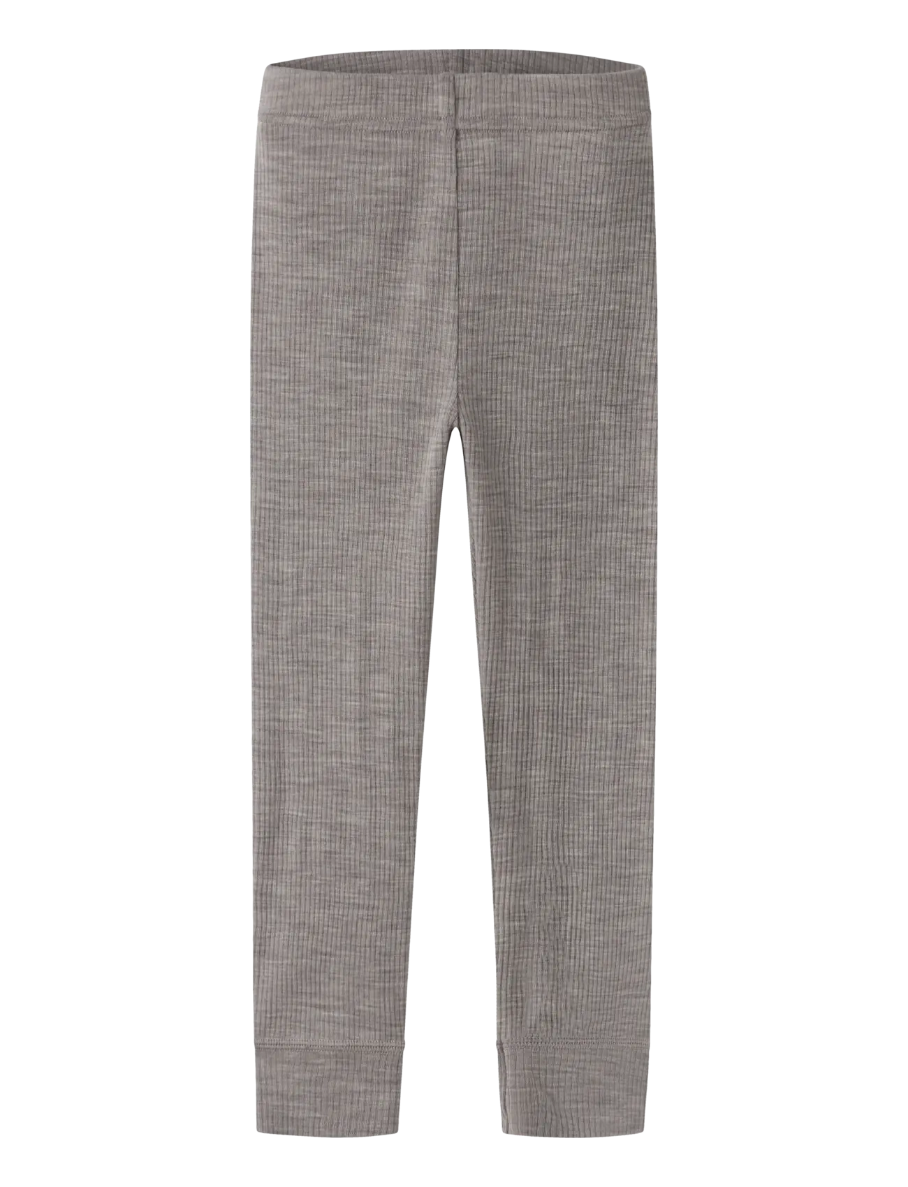 name it Nmnwax Wool Rib Legging Noos, 110, Grey, Underdele > Leggings, Børn