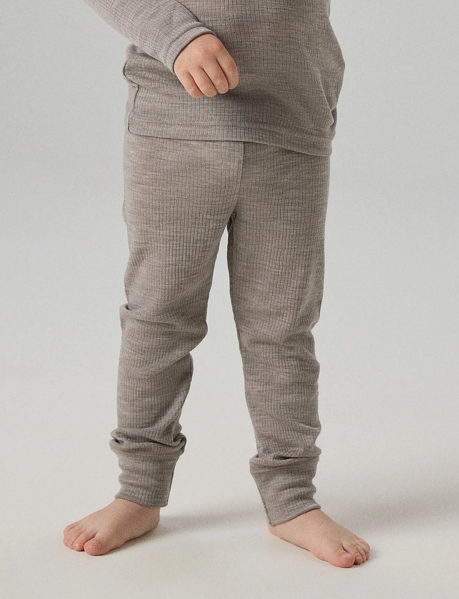 name it - NMNWAX WOOL RIB LEGGING NOOS - satellite - 3