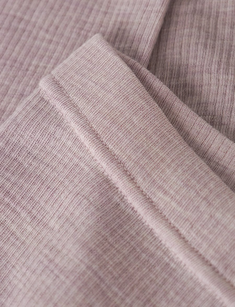 name it - NMNWAX WOOL RIB LEGGING NOOS - beebi alusriided - violet ice - 4