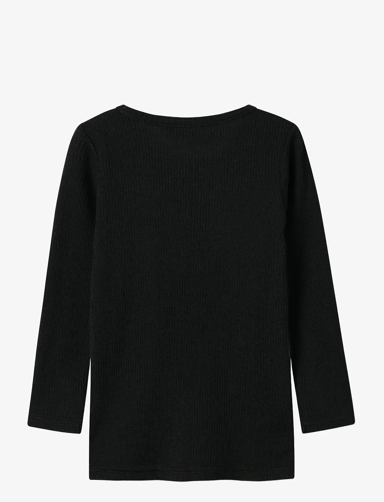 name it - NMNWAX WOOL RIB LS TOP NOOS - długi rękaw - black - 1