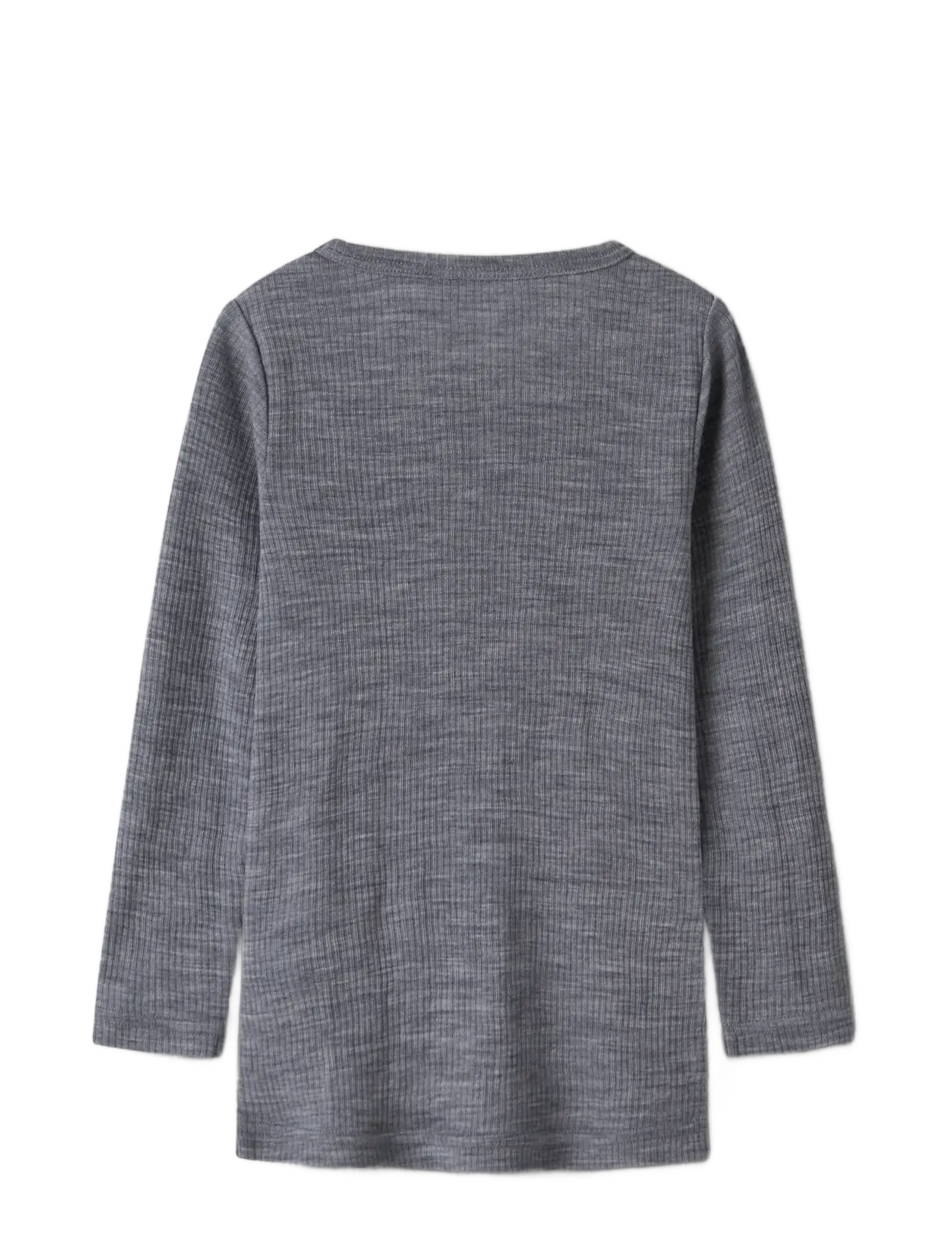 name it - NMNWAX WOOL RIB LS TOP NOOS - t-krekli ar garām piedurknēm - folkstone gray - 1
