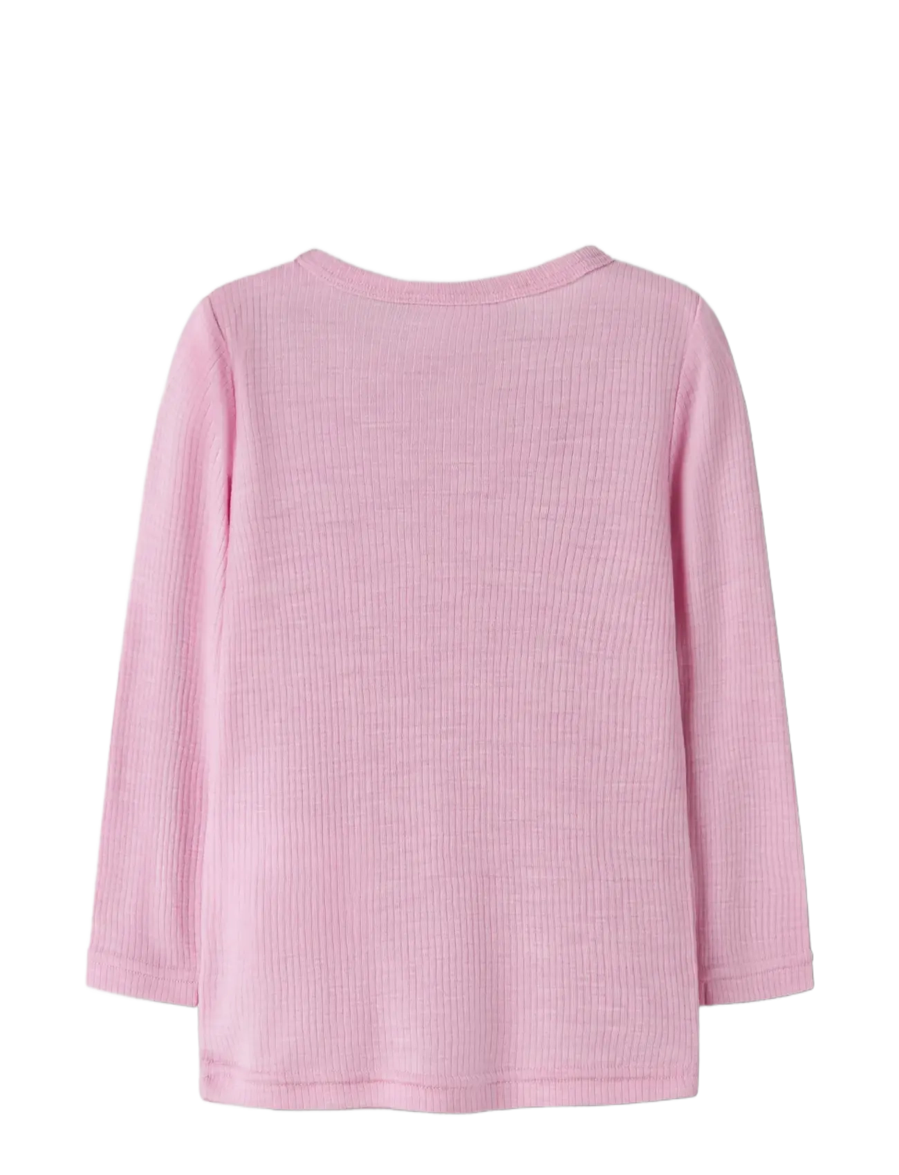 name it - NMNWAX WOOL RIB LS TOP NOOS - långärmade t-shirts - full blooming pink - 1