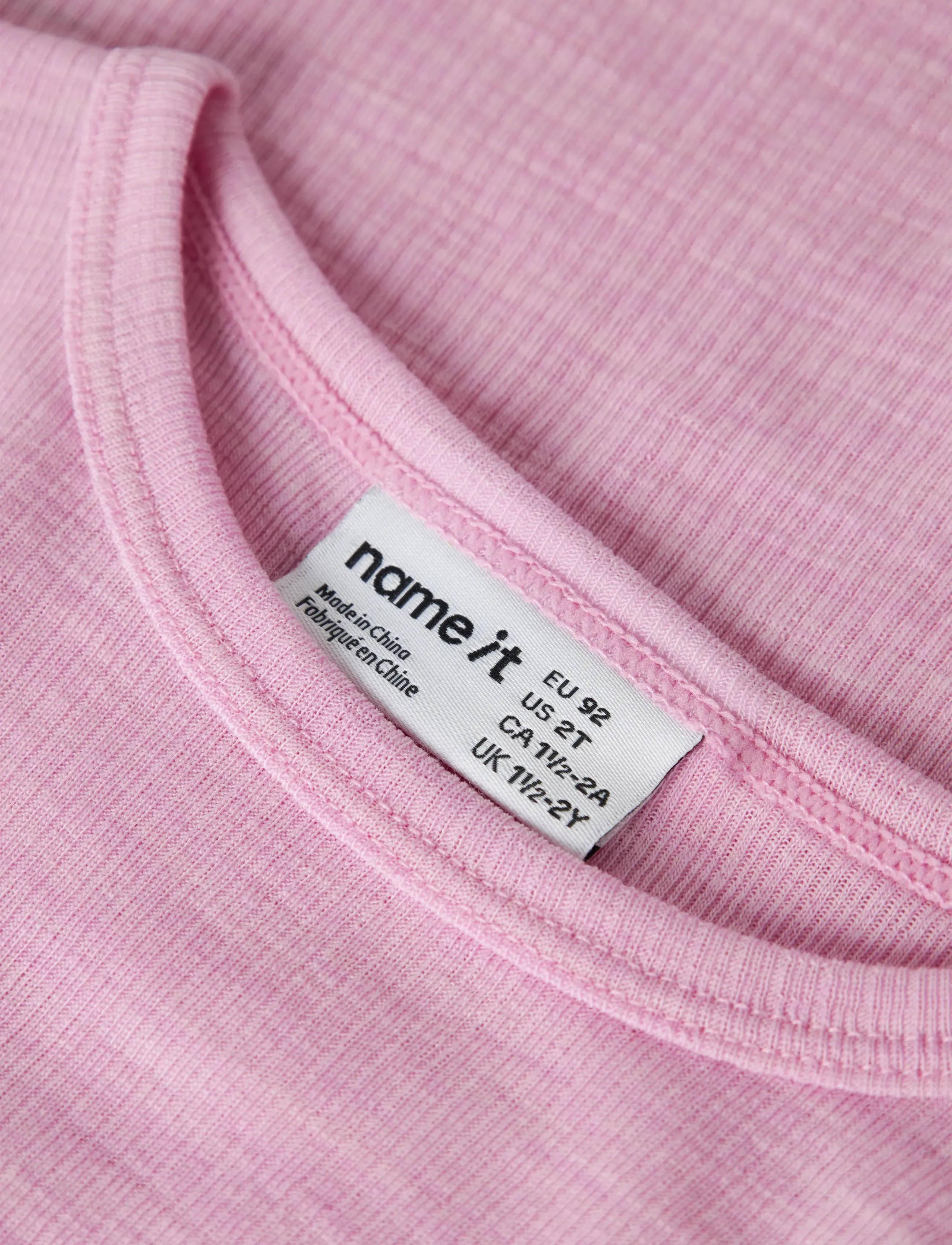 name it - NMNWAX WOOL RIB LS TOP NOOS - långärmade t-shirts - full blooming pink - 3