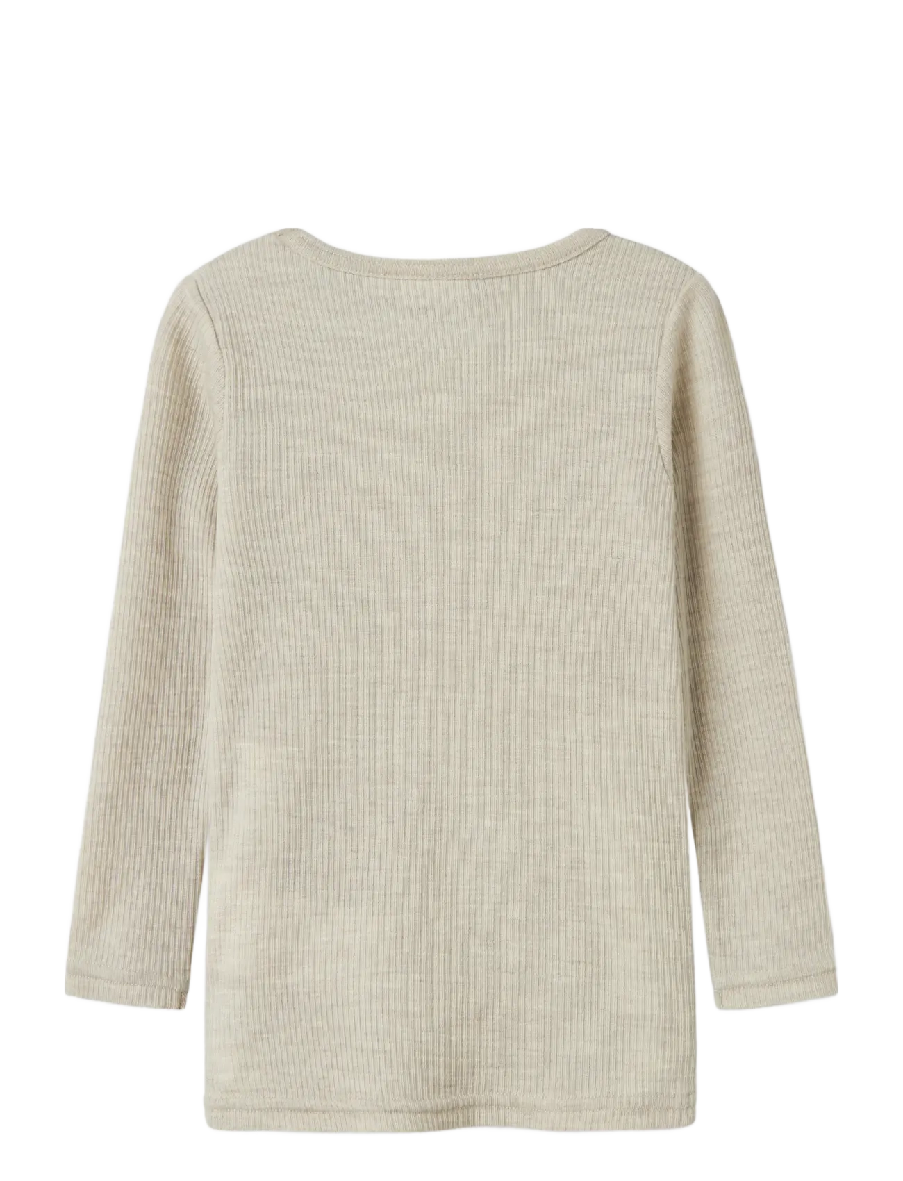 name it - NMNWAX WOOL RIB LS TOP NOOS - underställ baby - nacreous cloud - 2