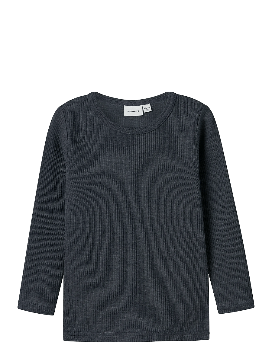 name it - NMNWAX WOOL RIB LS TOP NOOS - langärmelig - ombre blue - 1