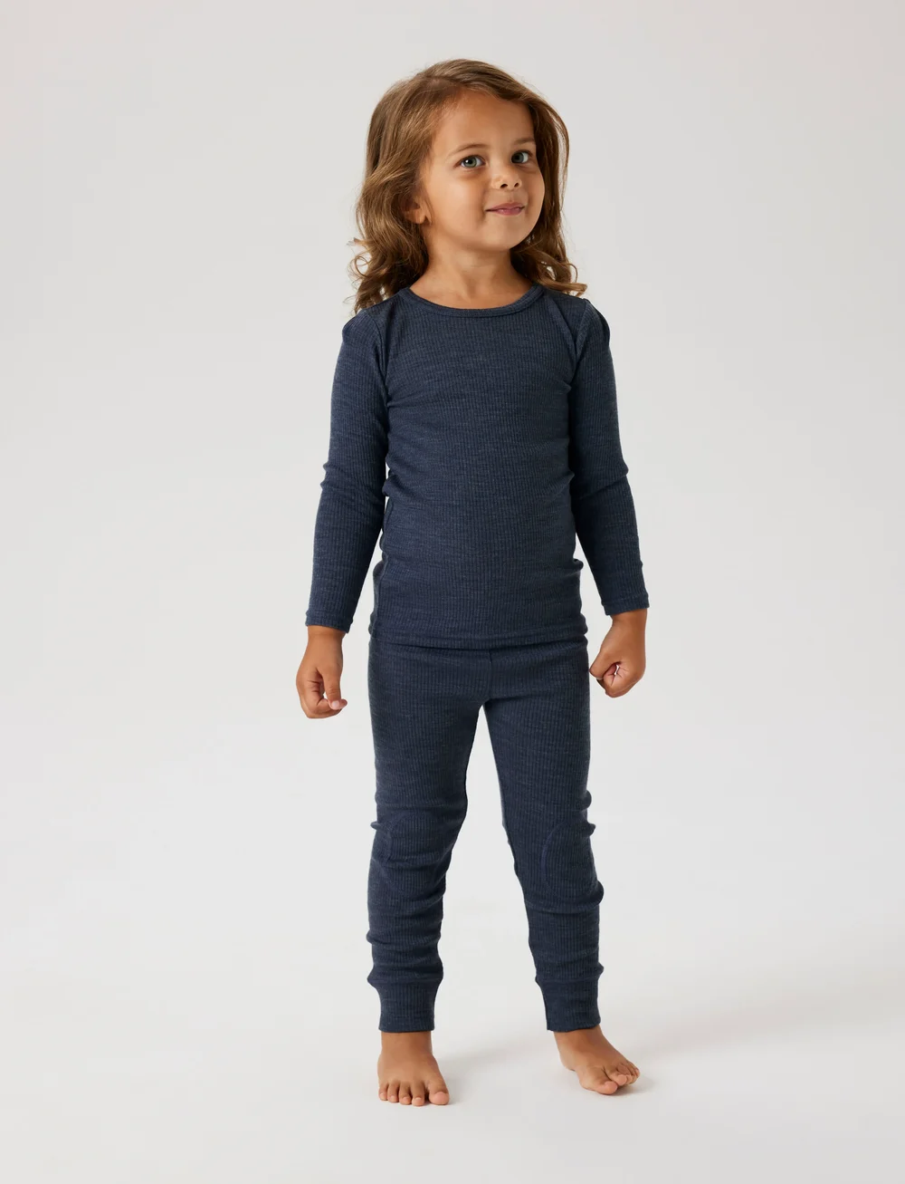 name it - NMNWAX WOOL RIB LS TOP NOOS - langärmelig - ombre blue - 0