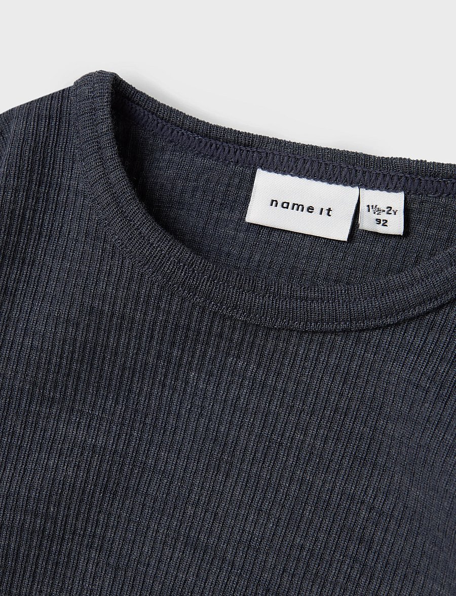 name it - NMNWAX WOOL RIB LS TOP NOOS - langärmelig - ombre blue - 4
