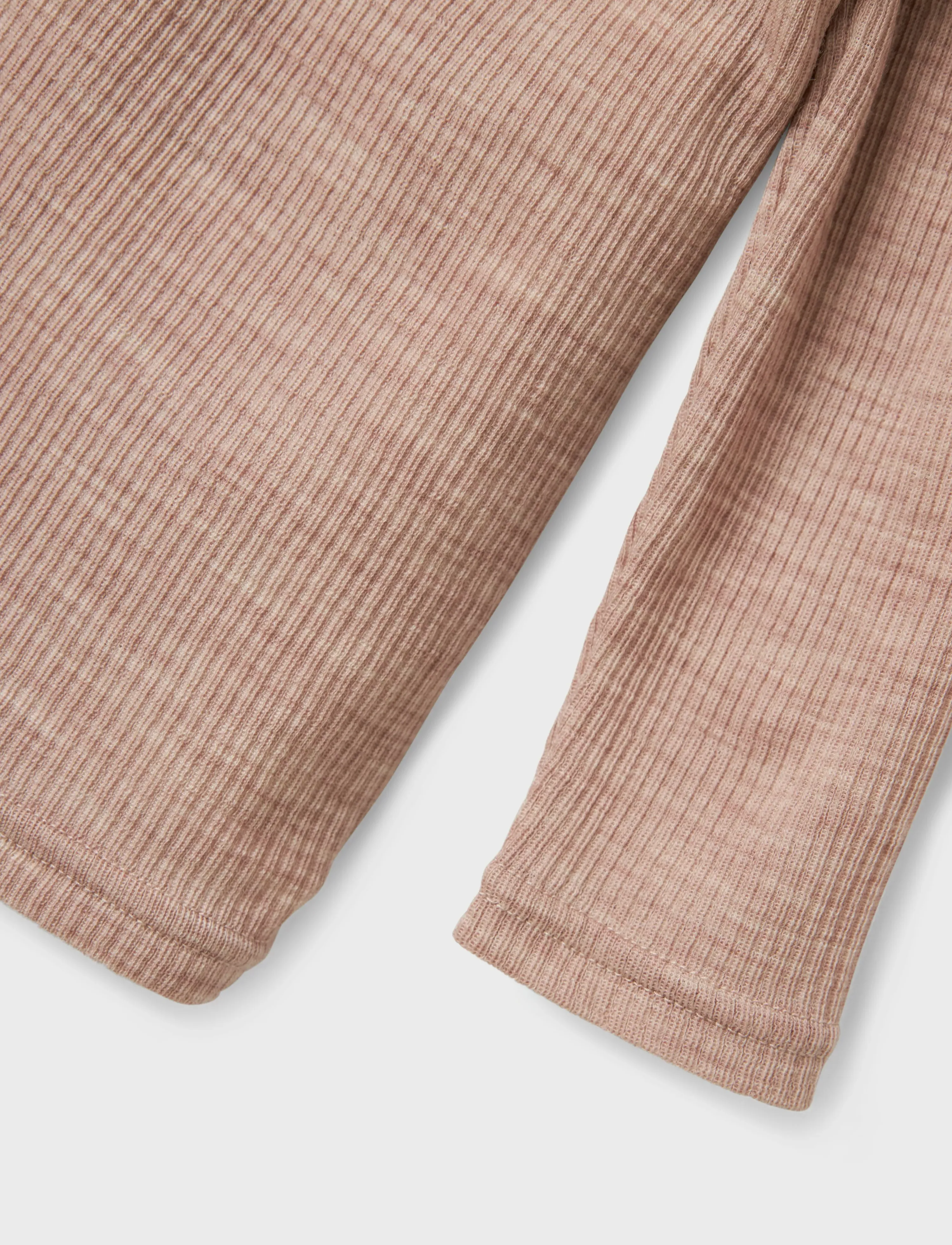 name it - NMNWAX WOOL RIB LS TOP NOOS - underställ baby - shadow gray - 3