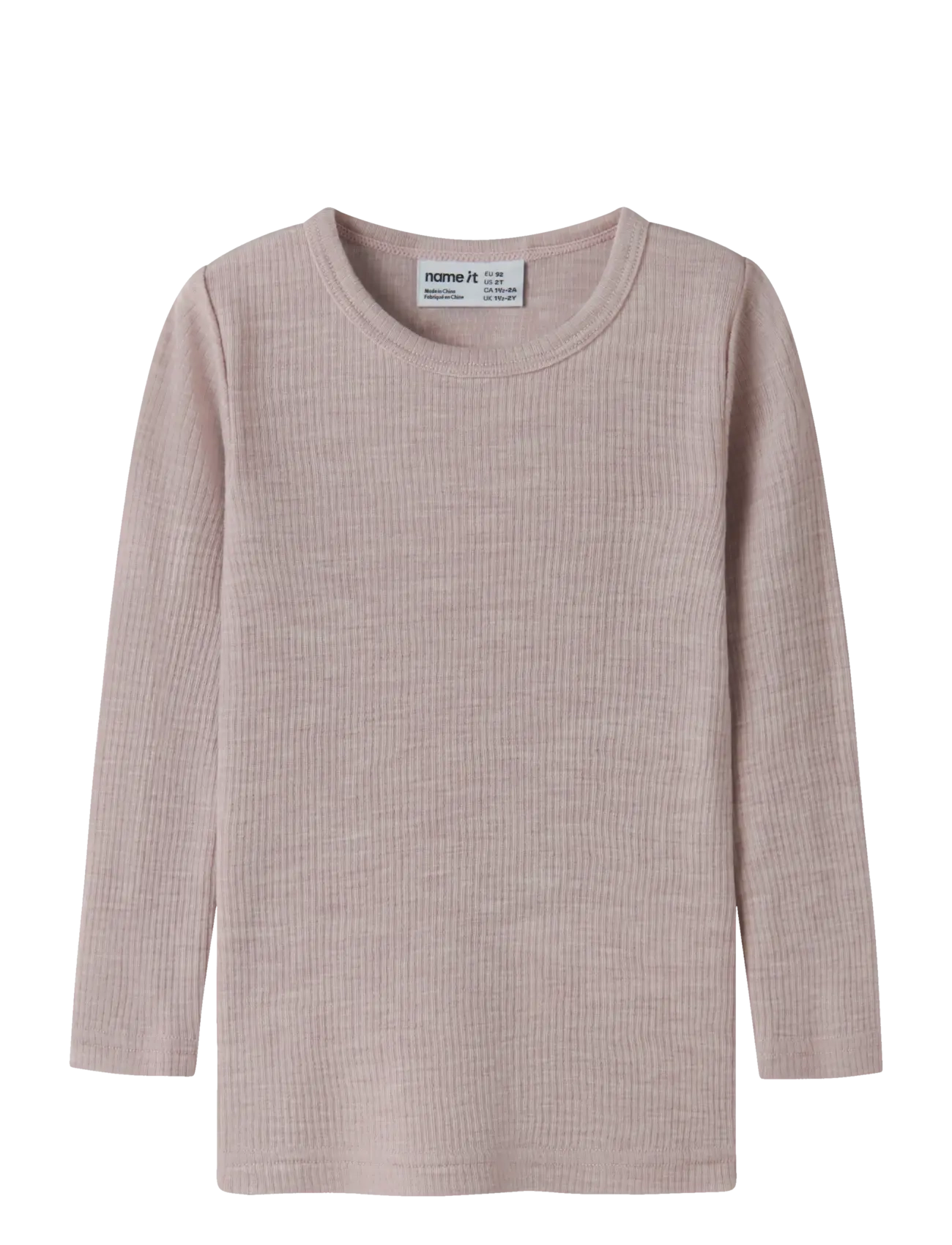 name it NMNWAX WOOL RIB LS TOP NOOS - Shop by size - VIOLET ICE / purple
