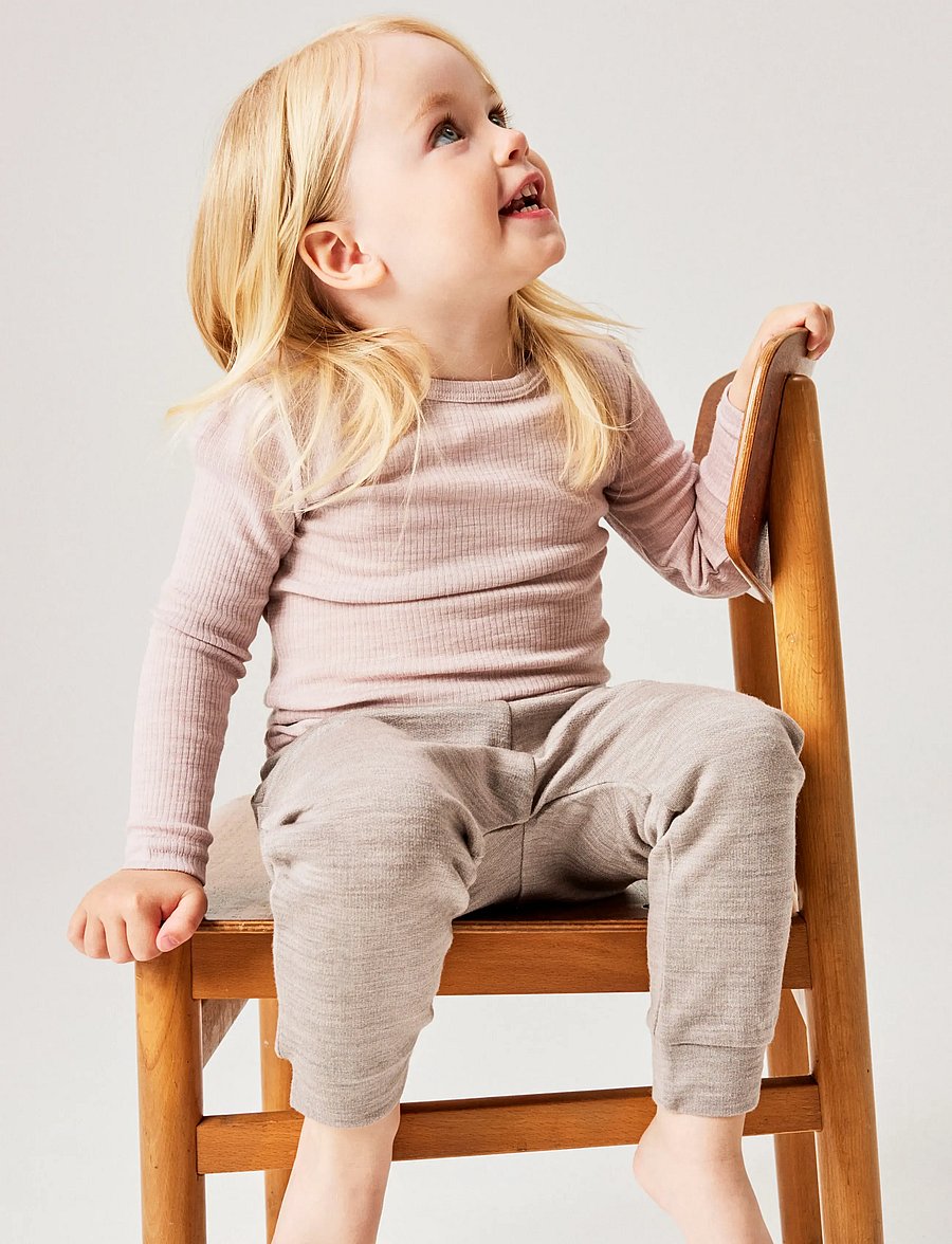 name it - NMNWAX WOOL RIB LS TOP NOOS - langærmede t-shirts - violet ice - 2