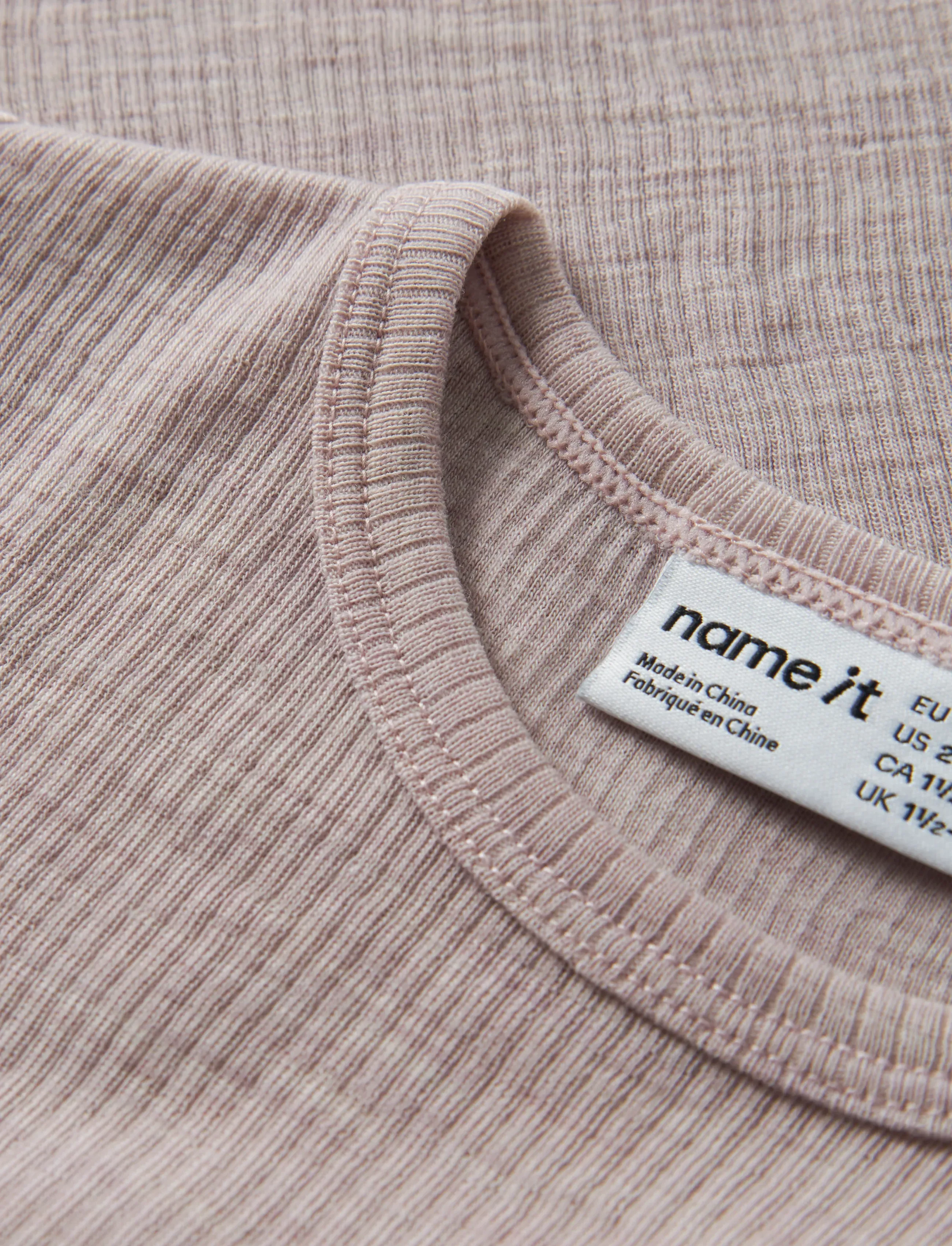 name it - NMNWAX WOOL RIB LS TOP NOOS - long-sleeved t-shirts - violet ice - 3