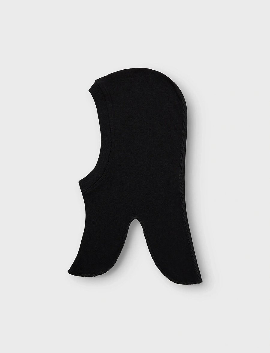 name it - NMNWILLIT WOOL BALACLAVA NOOS - vinteraccessoarer - black - 0