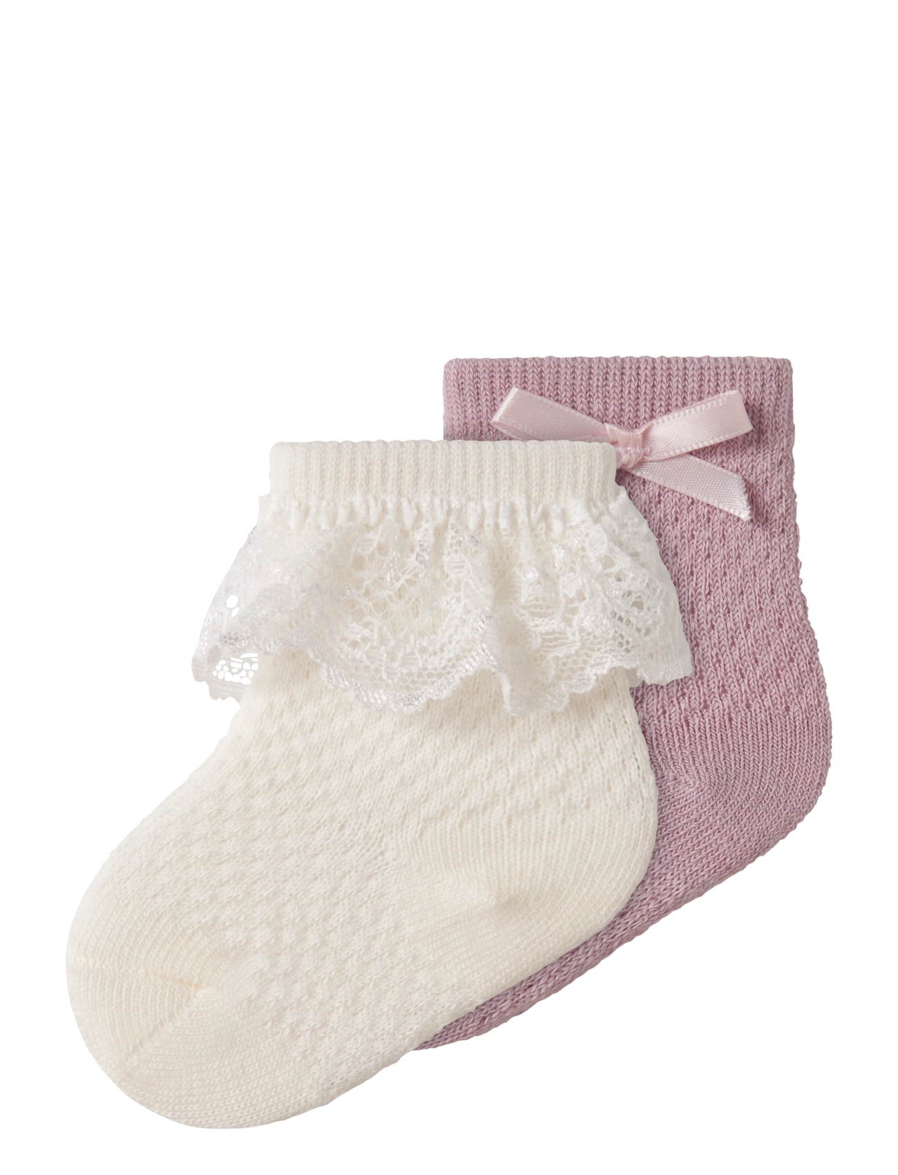 name it NBFWAKMA WO/BL STRUCTURE 2P SOCK - Bebisstrumpor - VIOLET ICE / purple