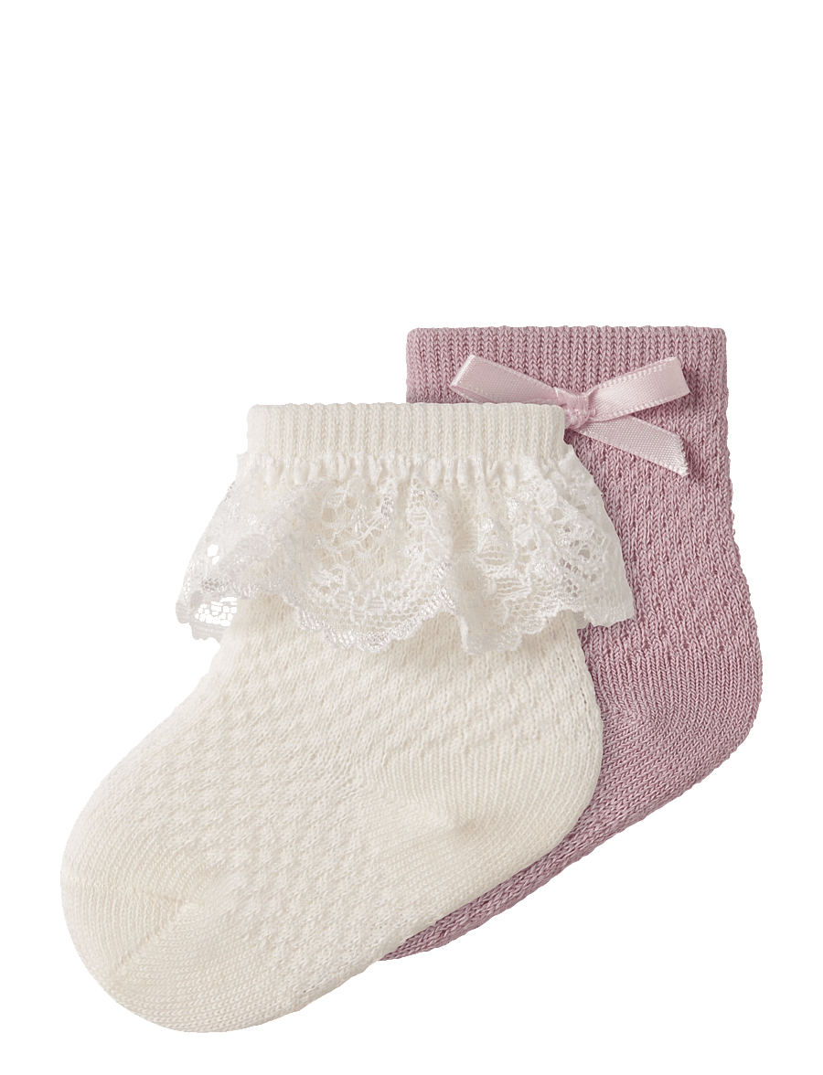 name it - NBFWAKMA WO/BL STRUCTURE 2P SOCK - violet ice - 0