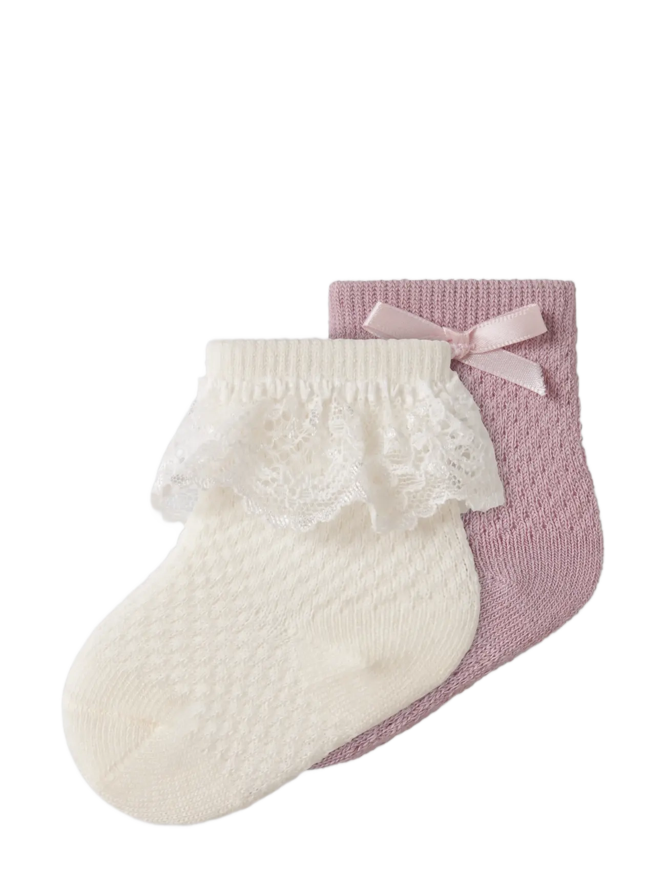 name it - NBFWAKMA WO/BL STRUCTURE 2P SOCK - violet ice - 2