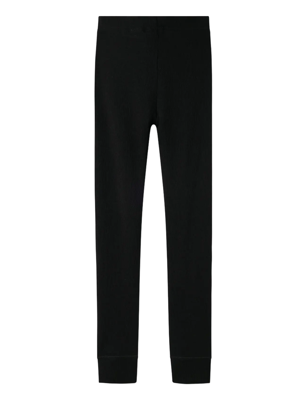 name it - NKNWAX WOOL RIB LEGGINGS - funkionsunterwäsche - hosen - black - 2